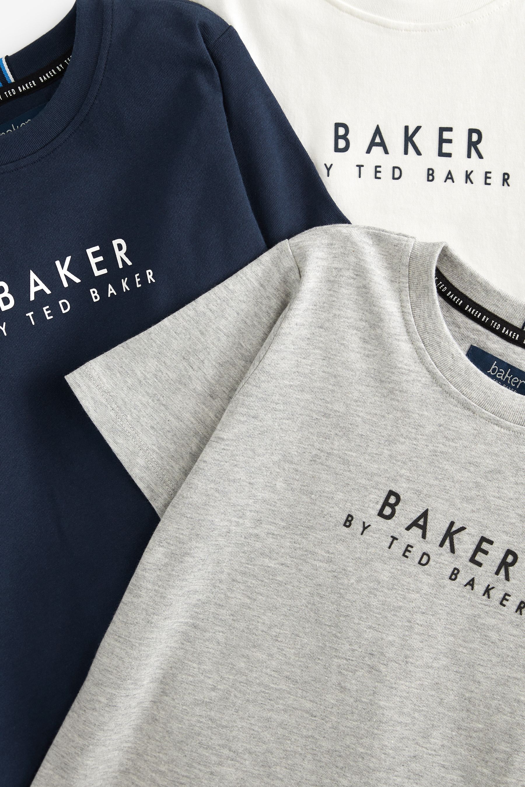 Baker by Ted Baker 100% Cotton T-Shirts 3 Pack