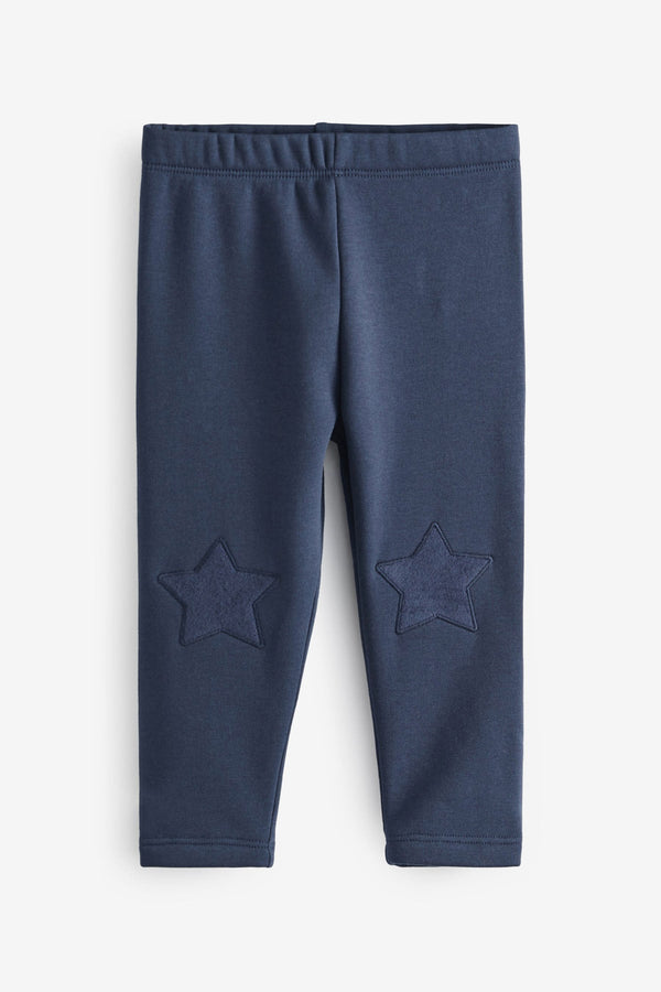 Navy Blue Cosy Fleece Lined Leggings (3mths-7yrs)