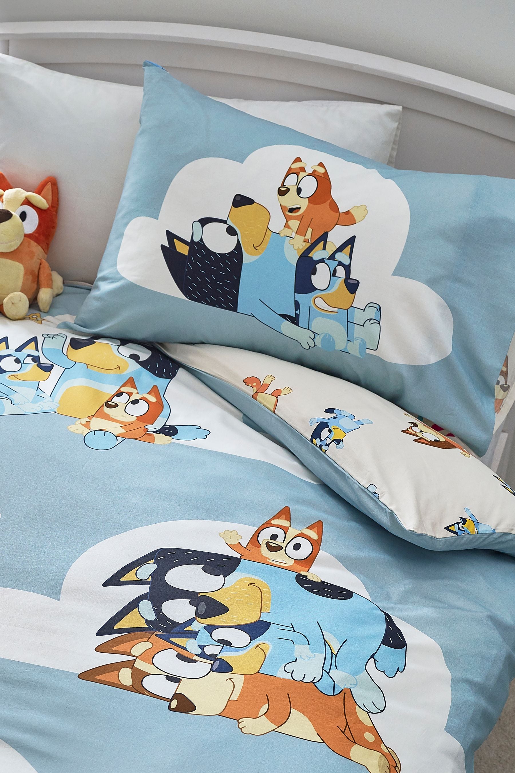 Bluey Reversible 100% Cotton Duvet Cover and Pillowcase Set