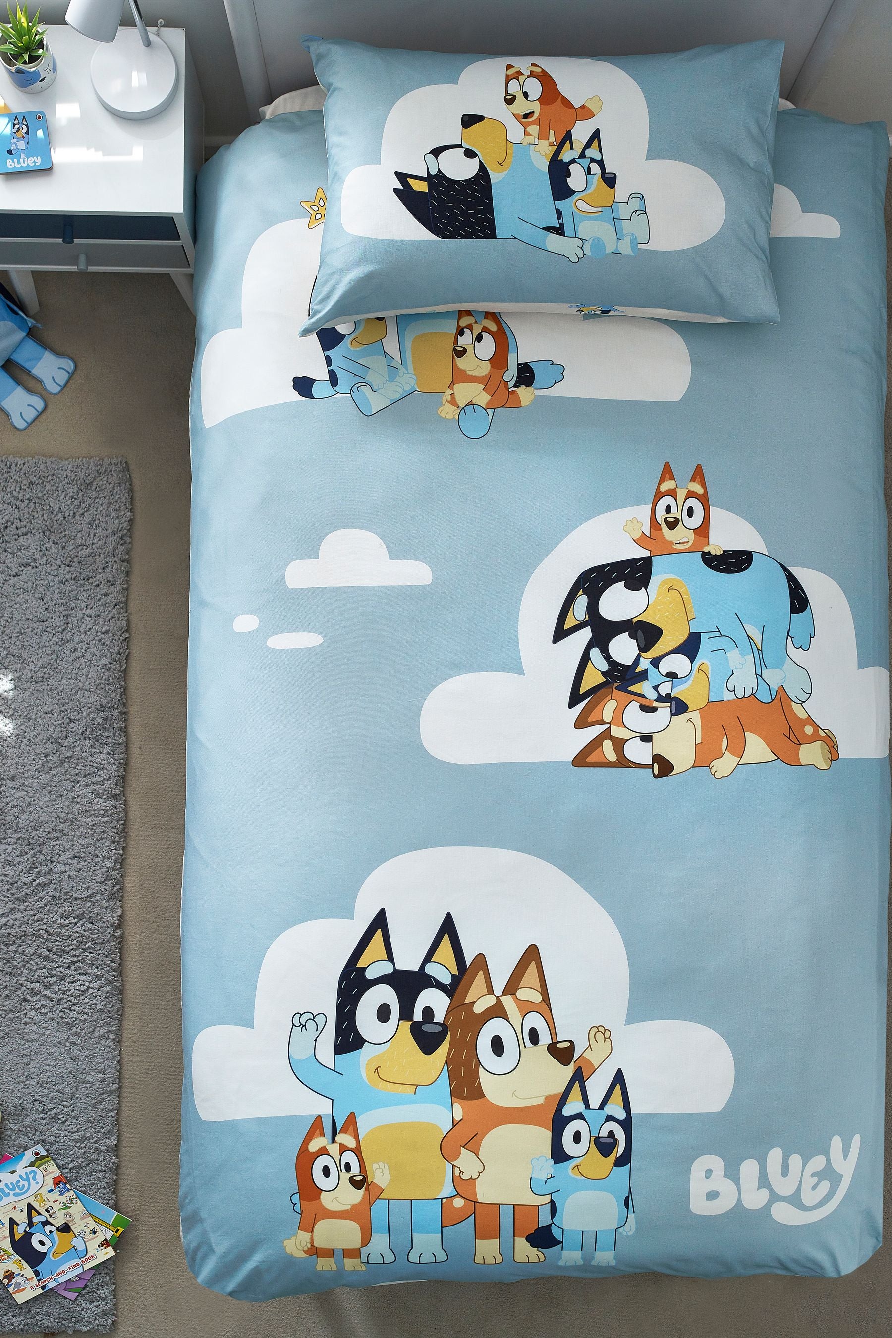 Bluey Reversible 100% Cotton Duvet Cover and Pillowcase Set