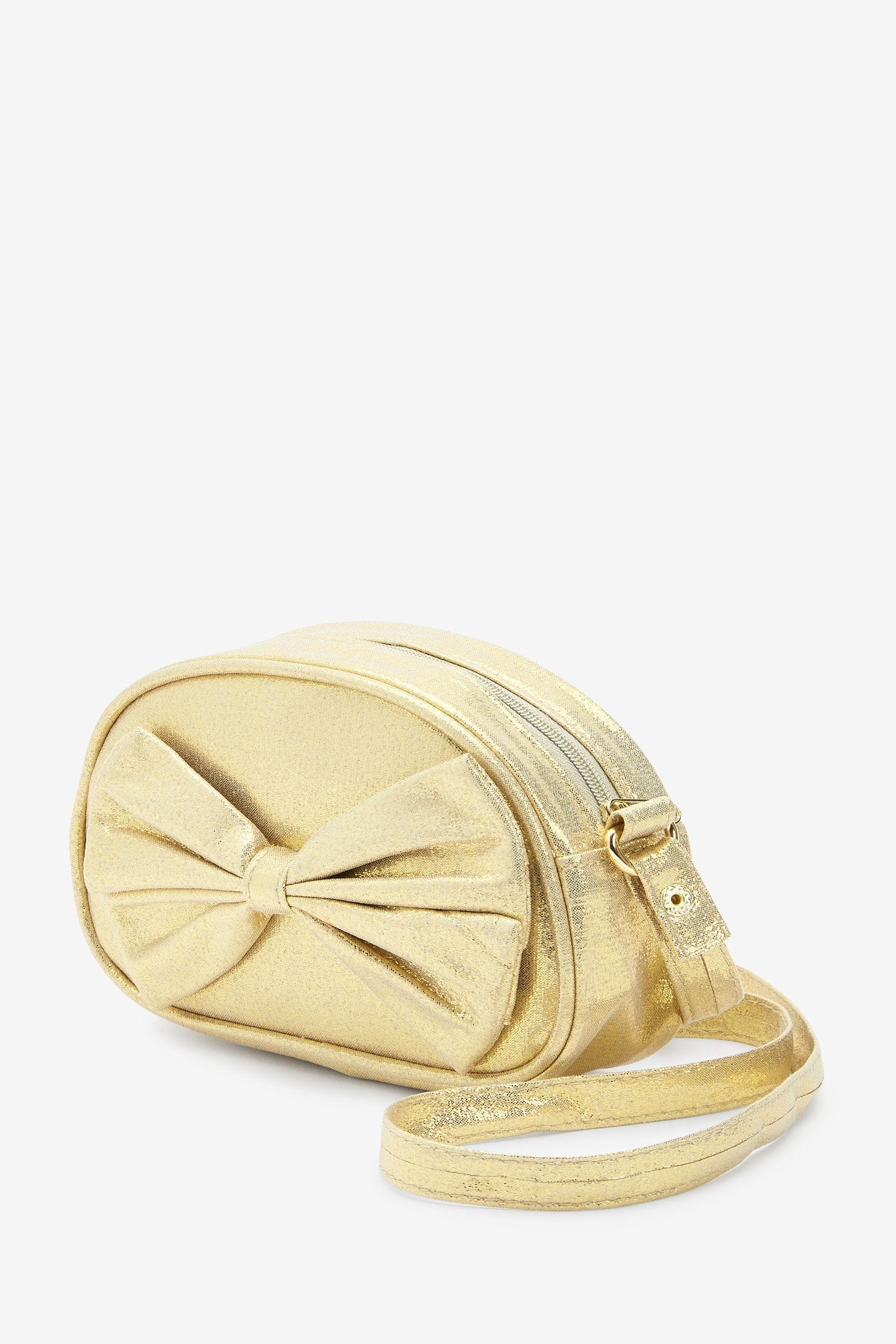 Gold Bow Cross-Body Bag