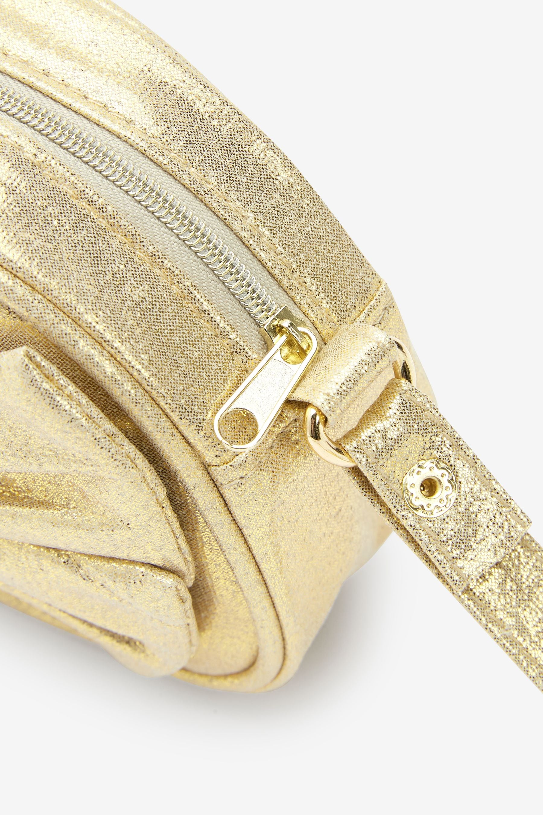 Gold Bow Cross-Body Bag