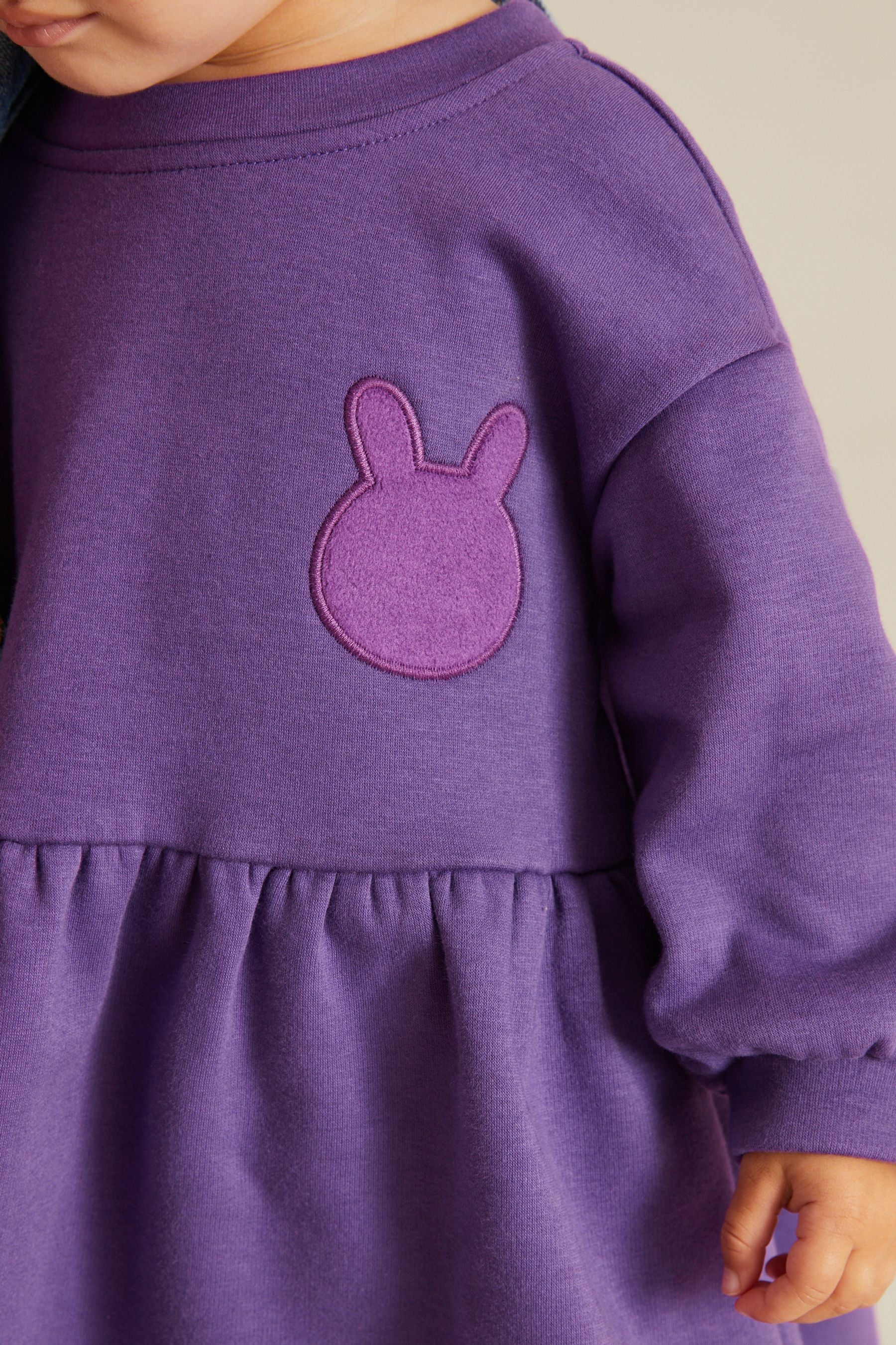 Purple Cosy Sweat Dress (3mths-7yrs)