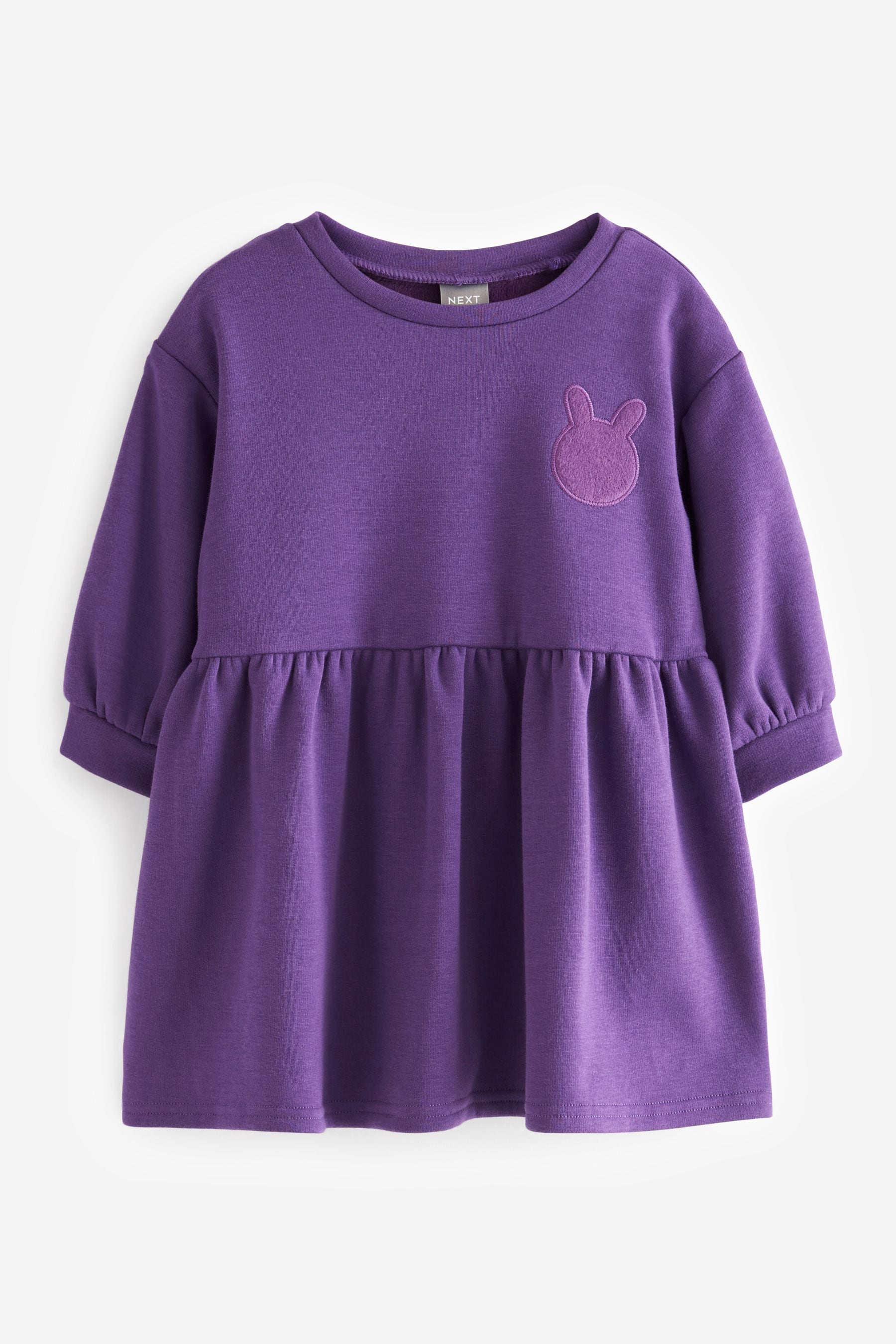 Purple Cosy Sweat Dress (3mths-7yrs)