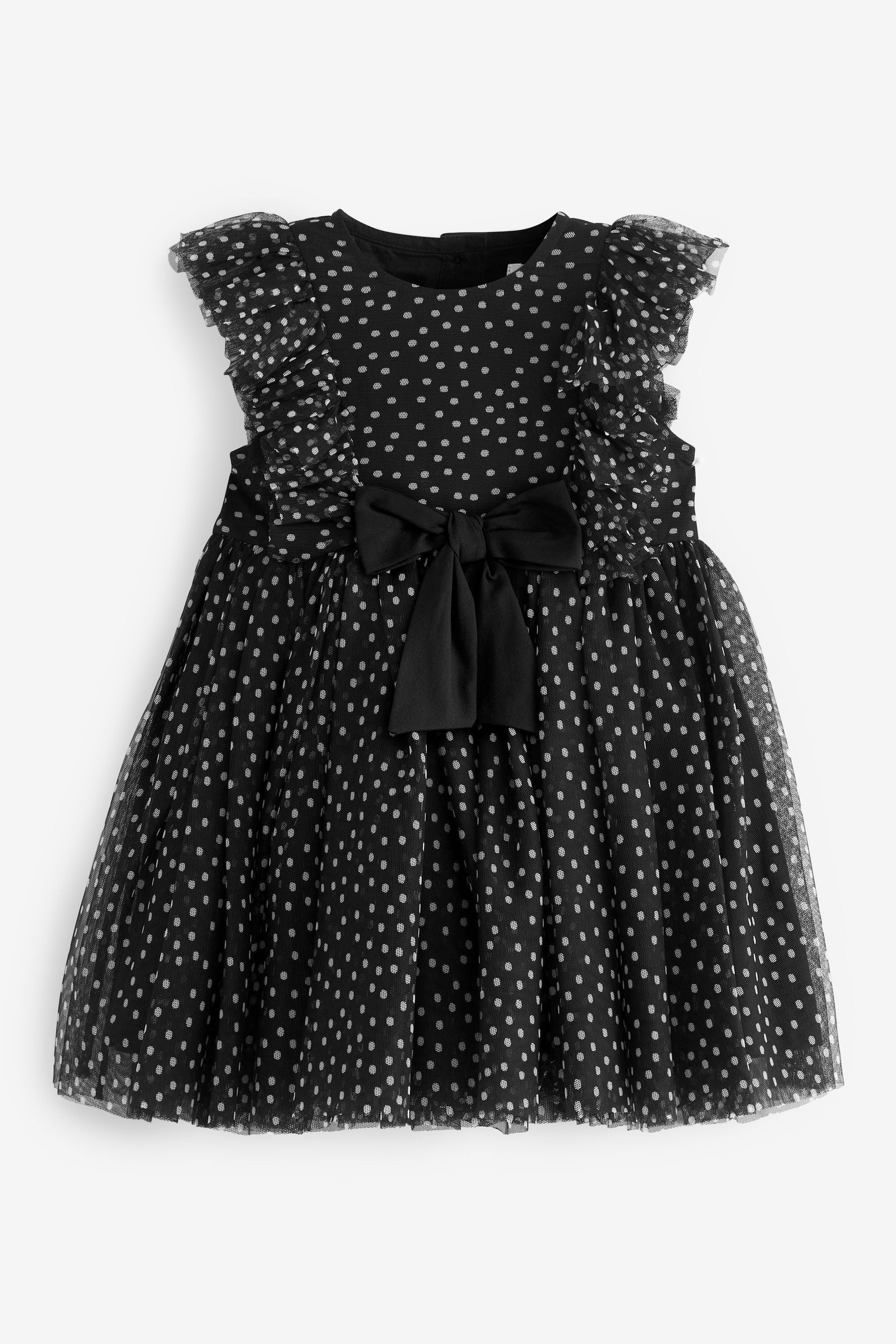 Black Mesh Party Dress (3mths-7yrs)