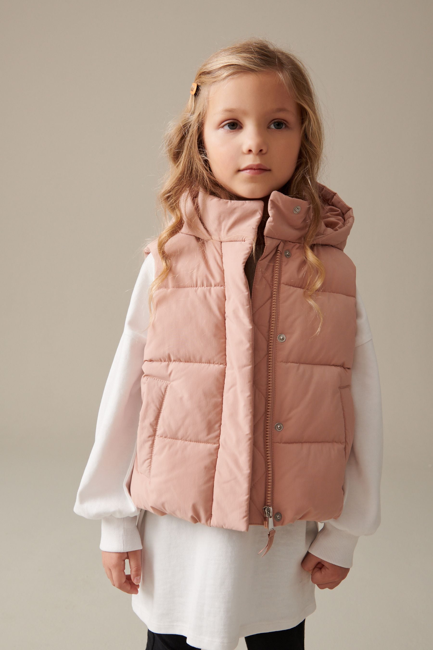 Neutral Crop Padded Gilet (3-16yrs)