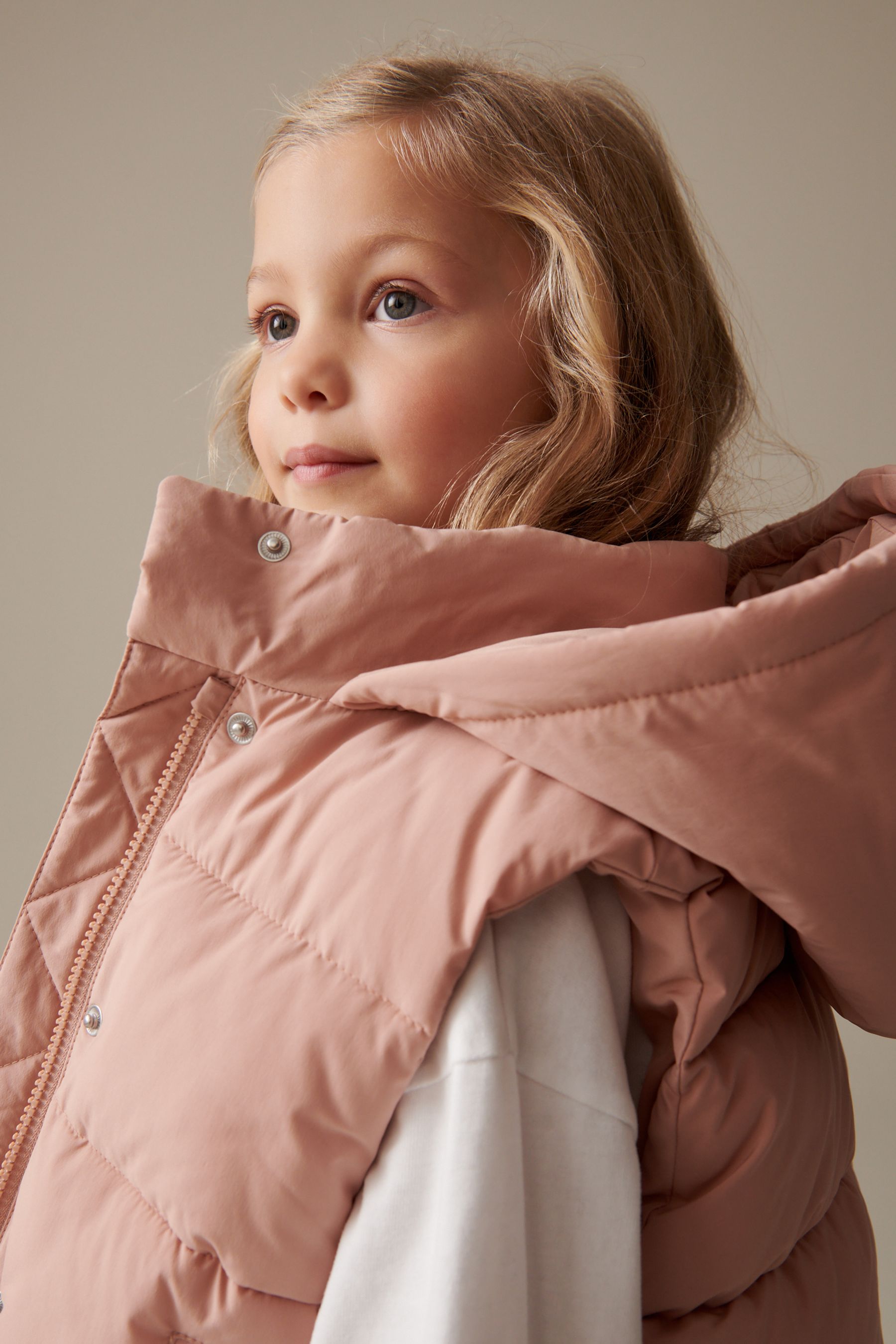 Neutral Crop Padded Gilet (3-16yrs)