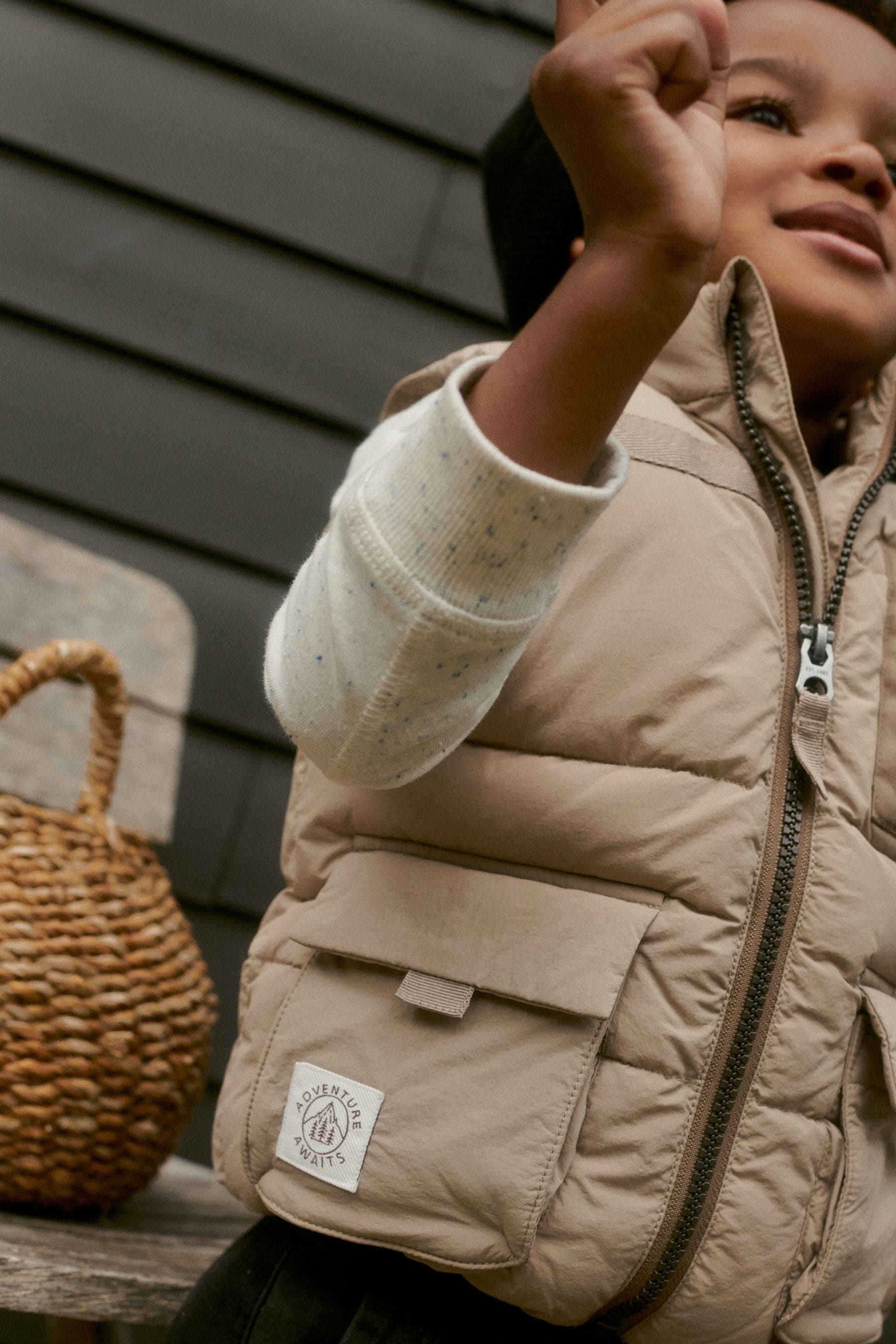 Stone Padded Gilet (3mths-10yrs)