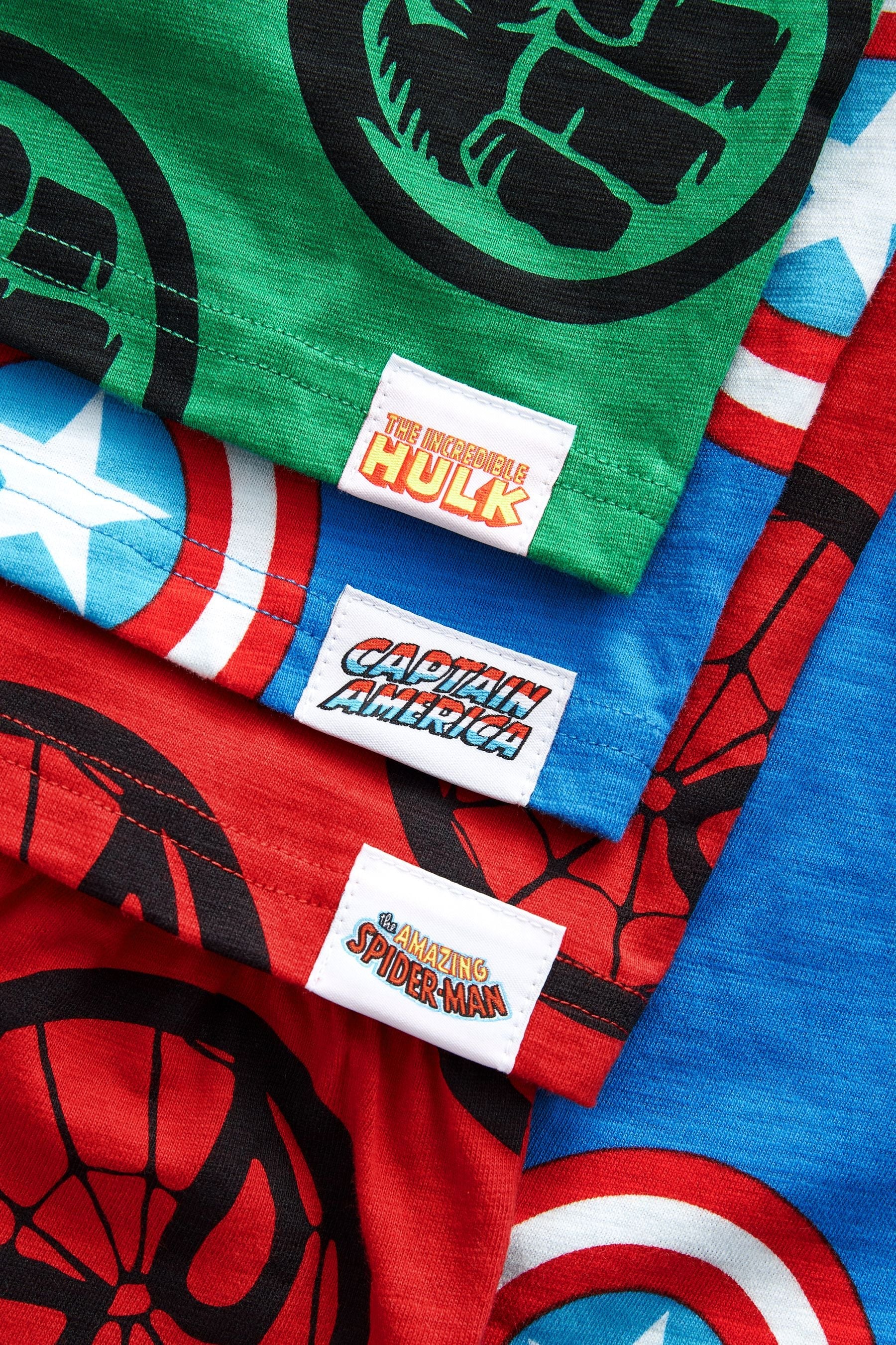 Marvel 100% Cotton Short Pyjamas 3 Pack (12mths-12yrs)