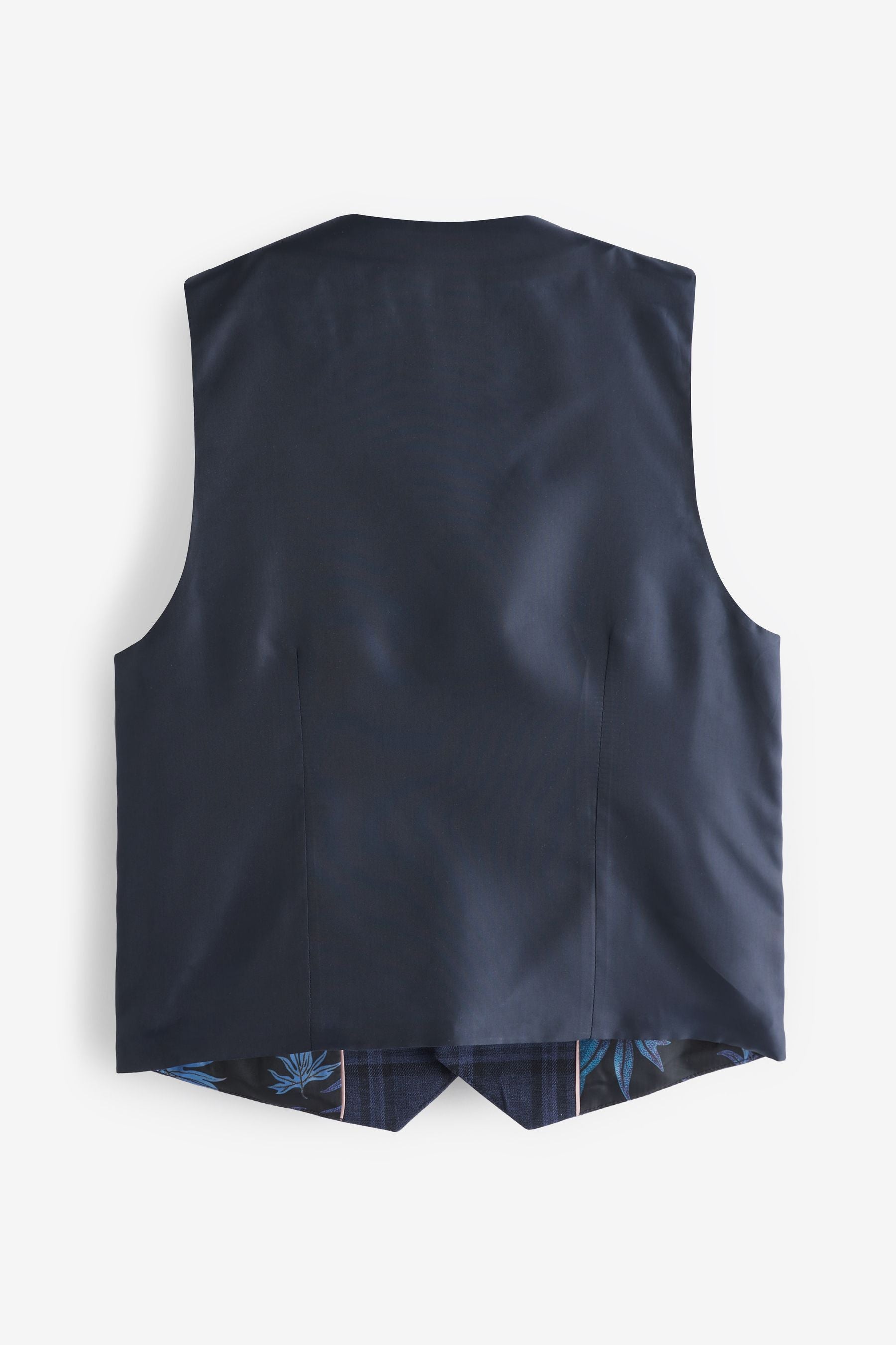 Blue Check Stand Alone Waistcoat (12mths-16yrs)