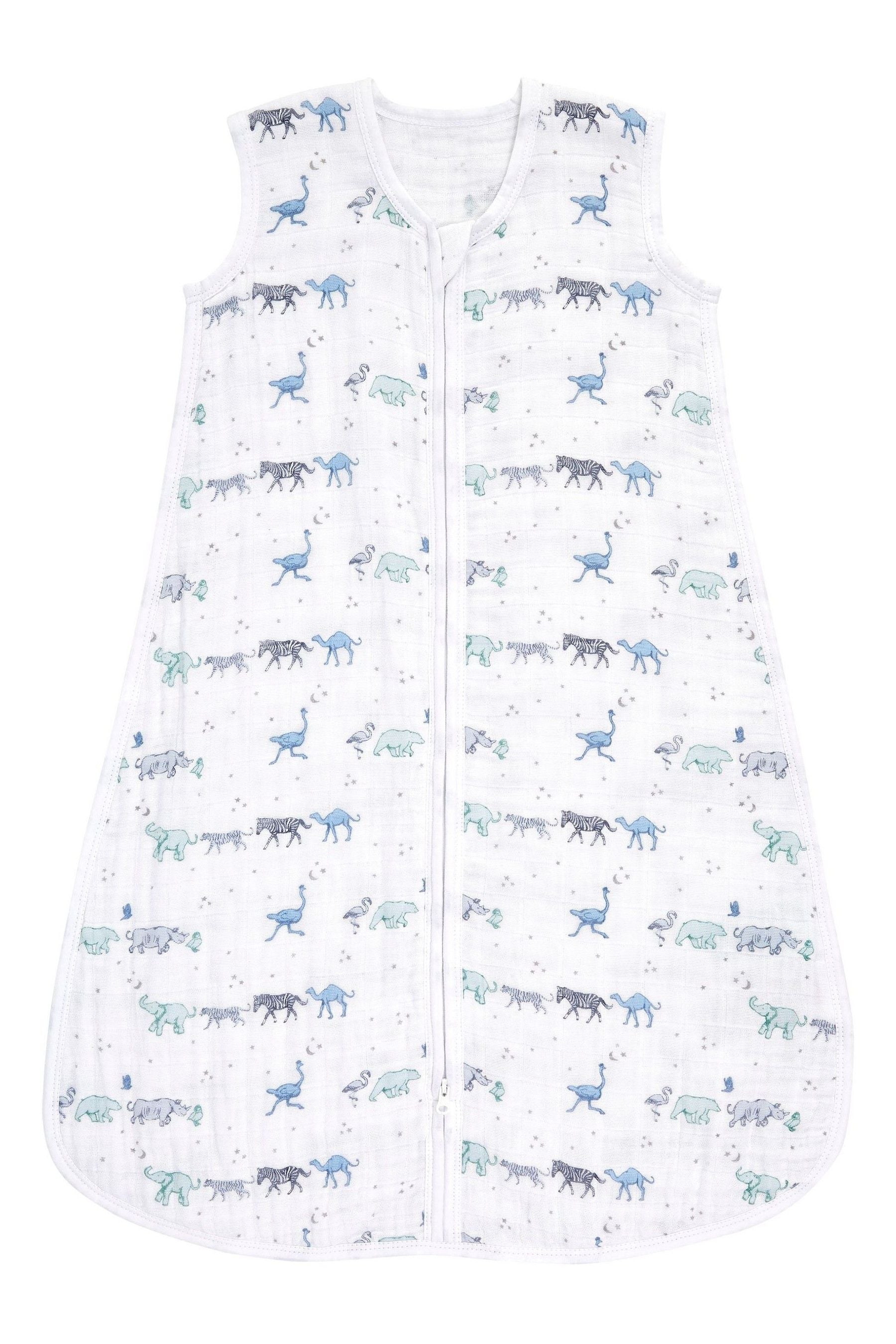 aden + anais Blue 100% Cotton Sleeping Bag