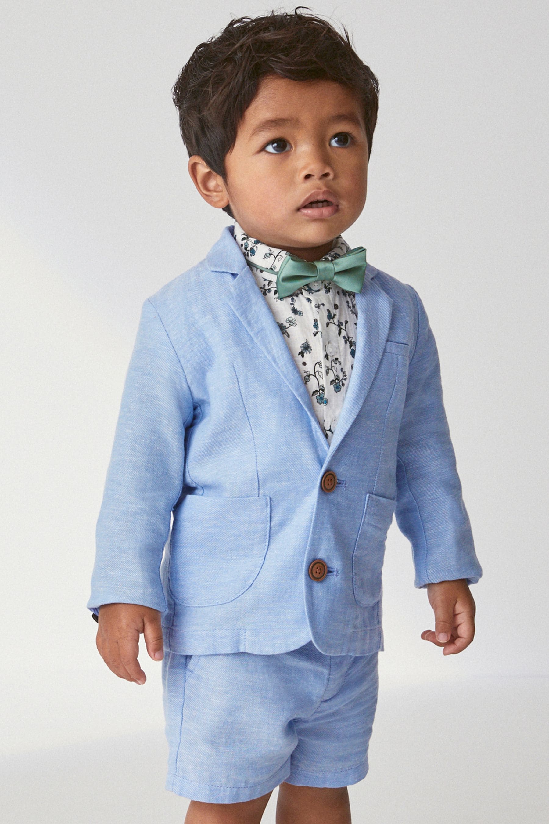 Blue Blazer Set with Check Shirt (3mths-9yrs)