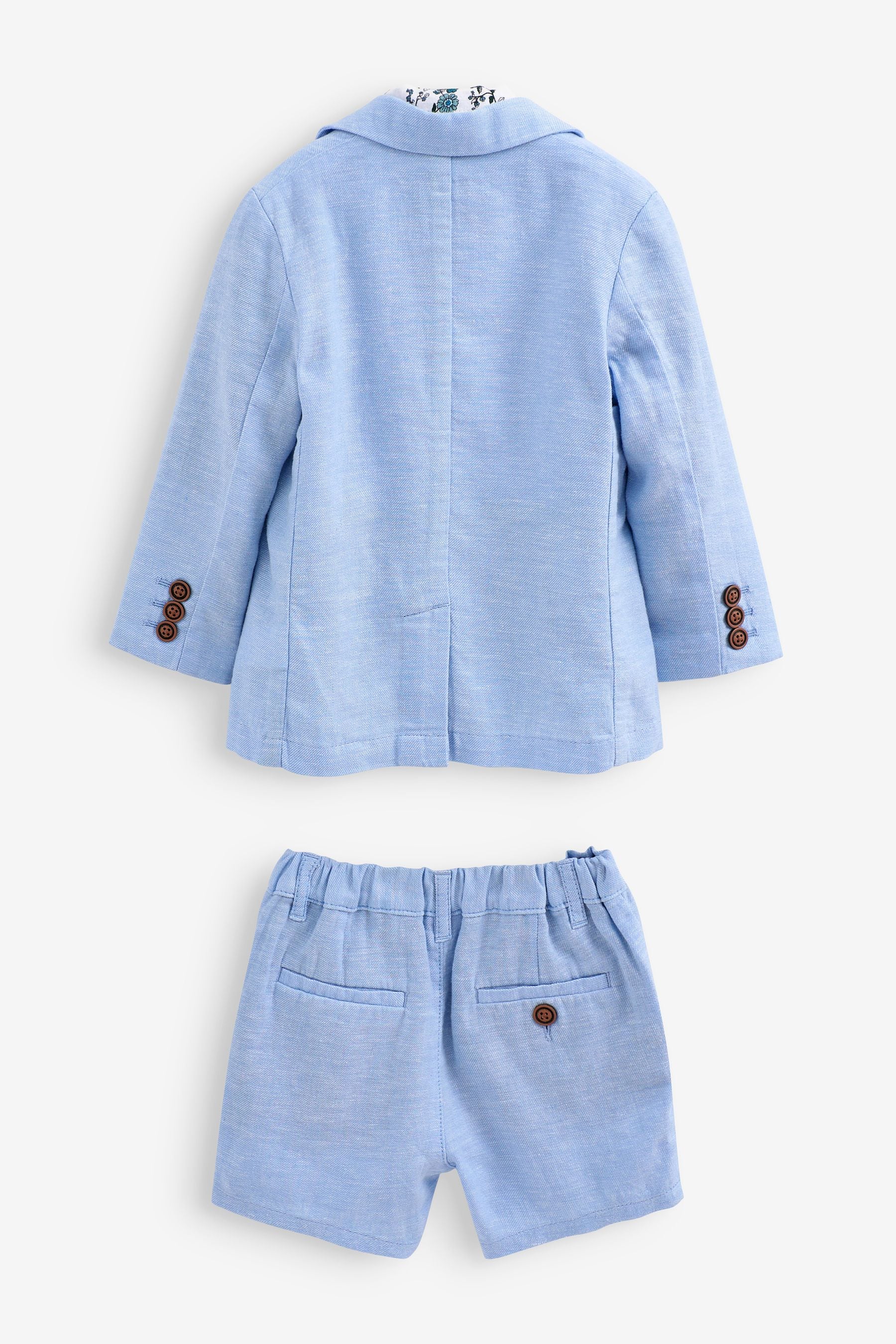 Blue Blazer Set with Check Shirt (3mths-9yrs)