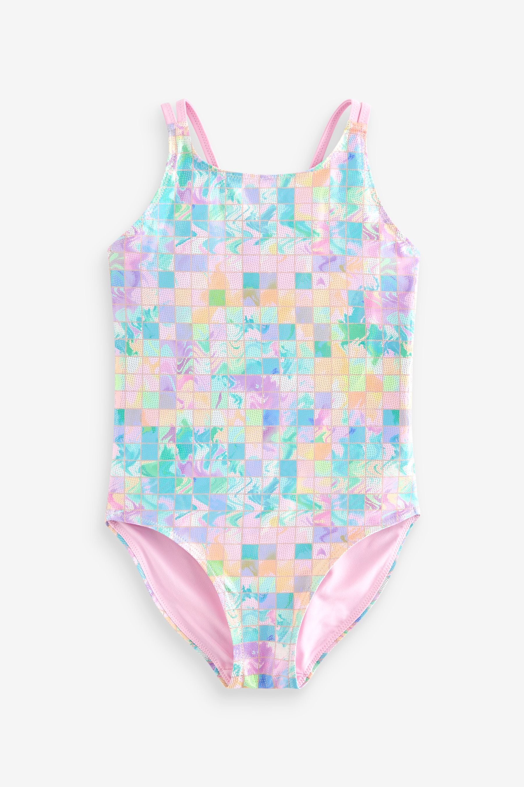 Pink/Green Swimsuit (3-16yrs)