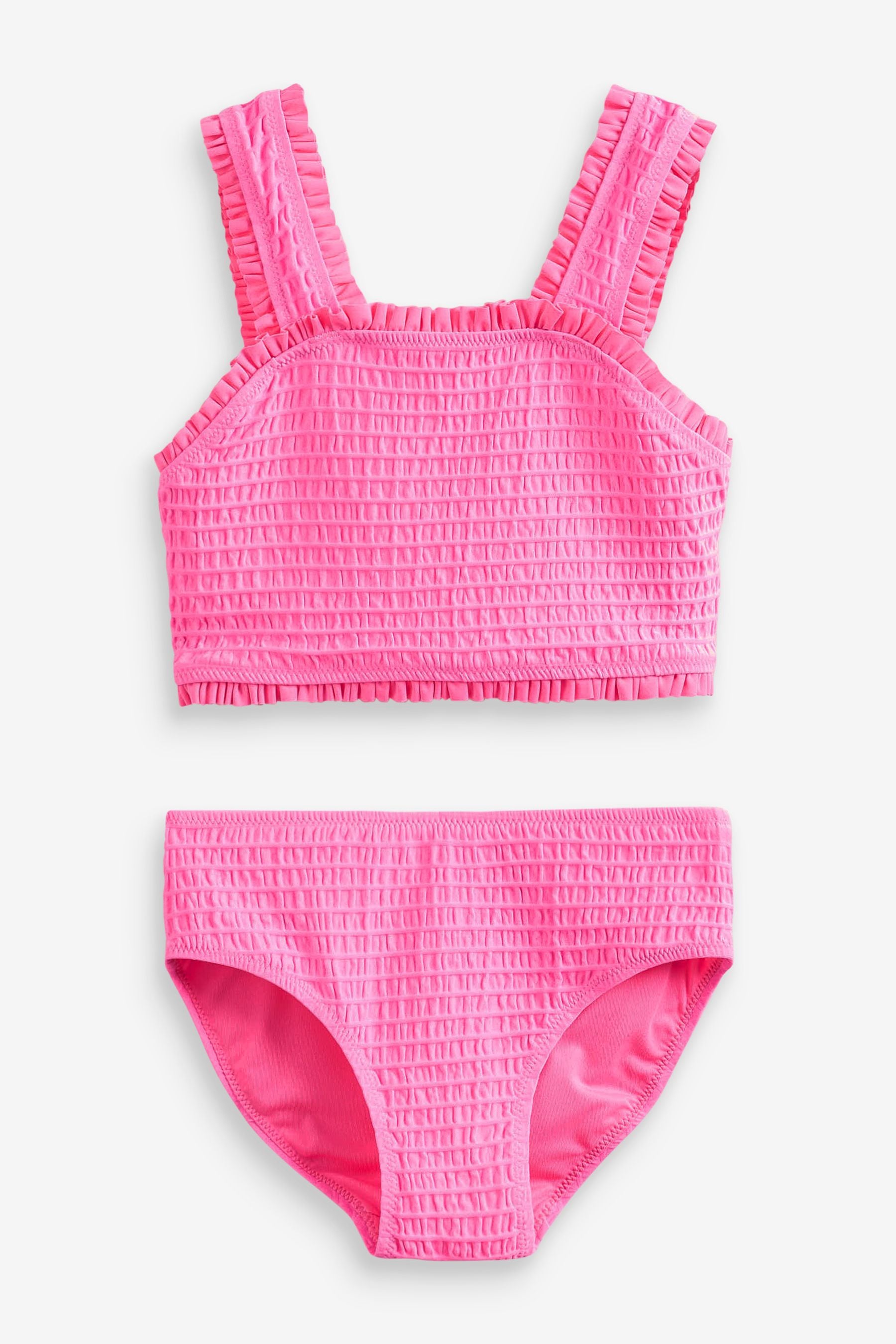 Pink Ruched Strap Bikini (3-16yrs)