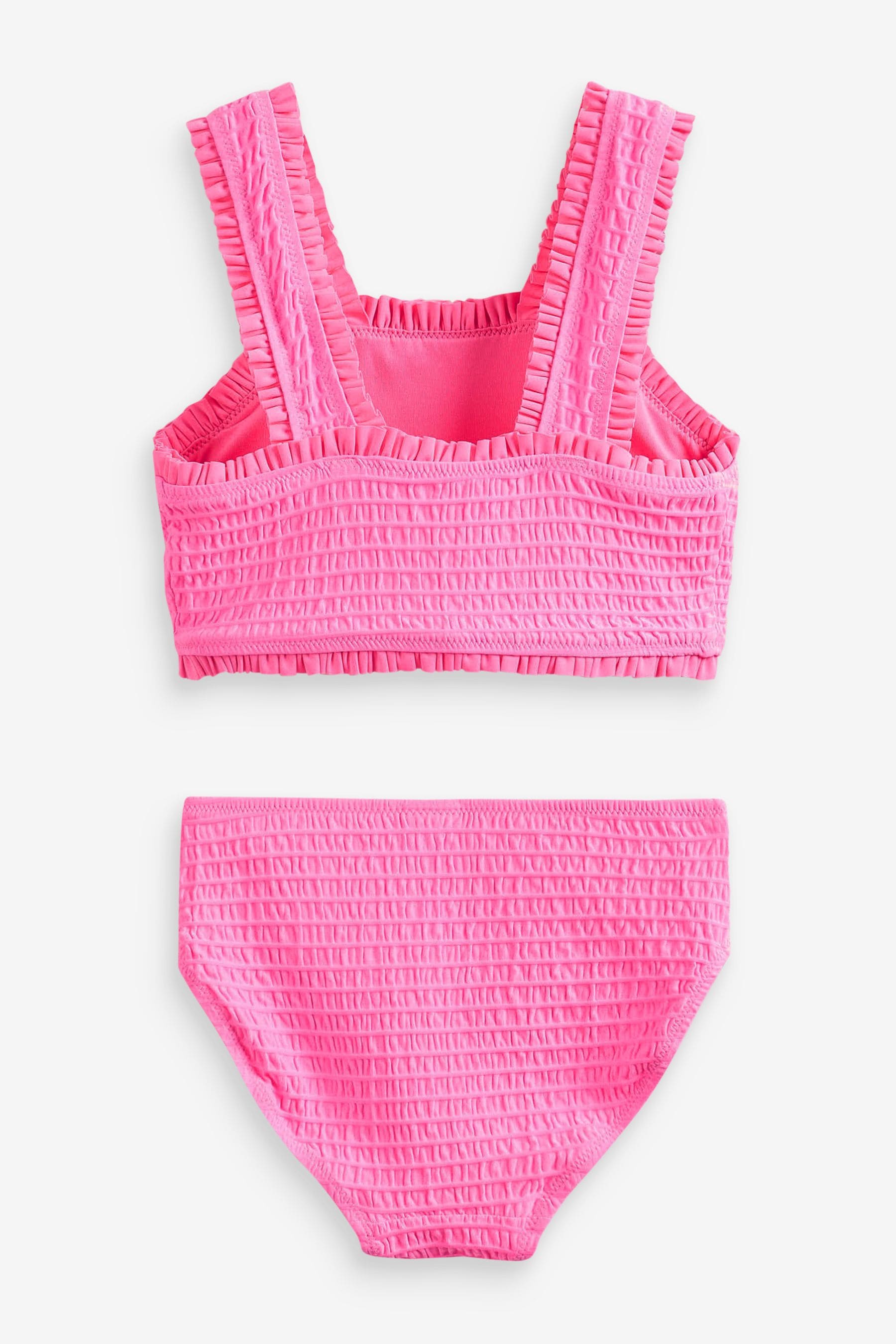 Pink Ruched Strap Bikini (3-16yrs)