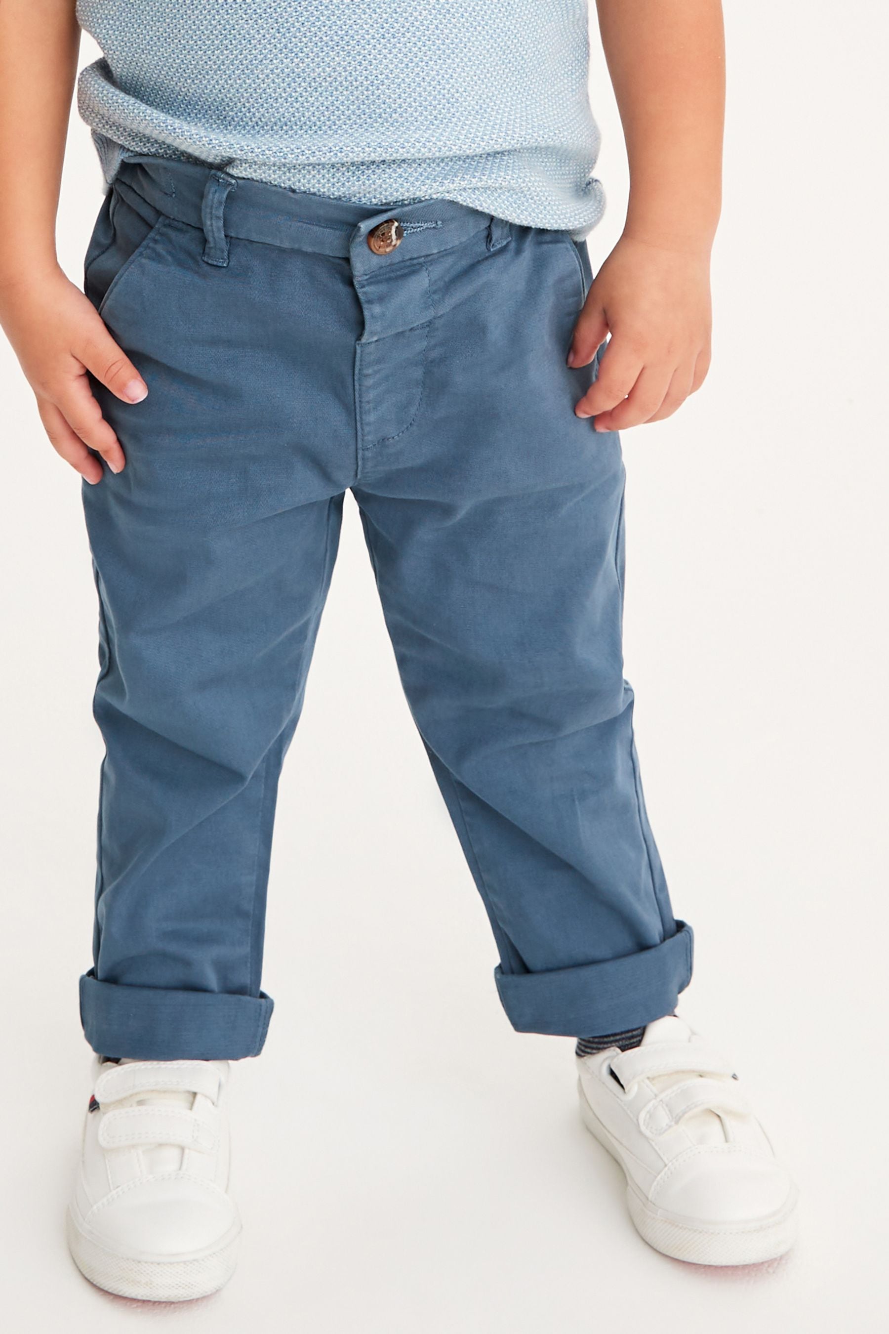 Blue Stretch Chinos Trousers (3mths-7yrs)