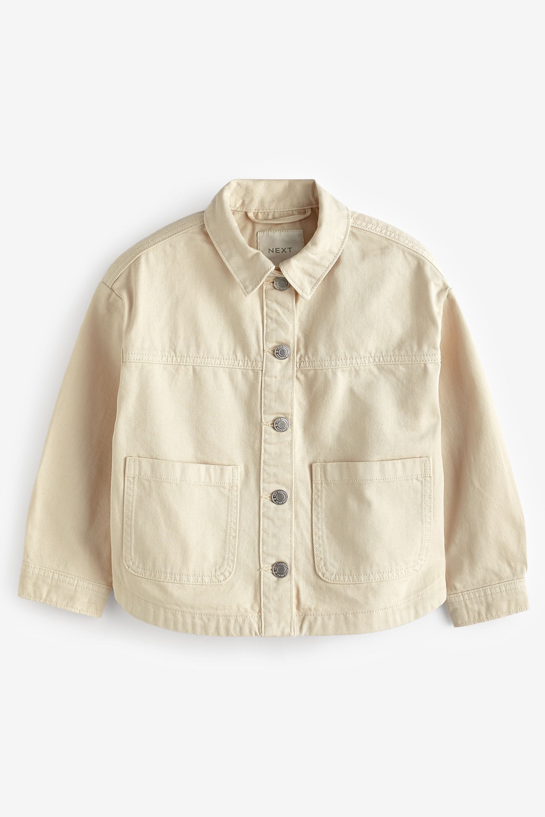 Cream Denim Shacket (3-16yrs)