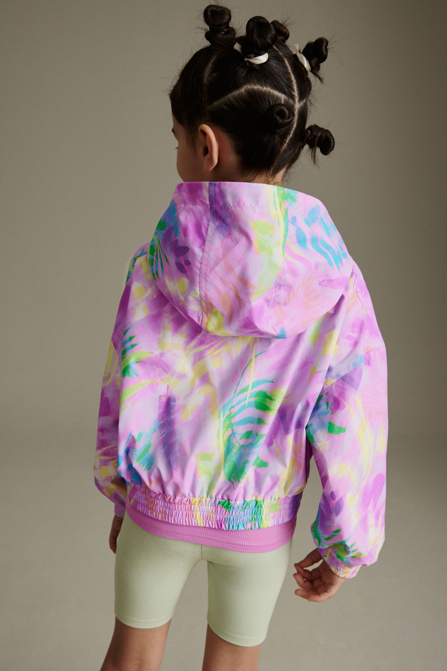 Print/Colour Shower Resistant Aop Crop Cagoule (3-16yrs)