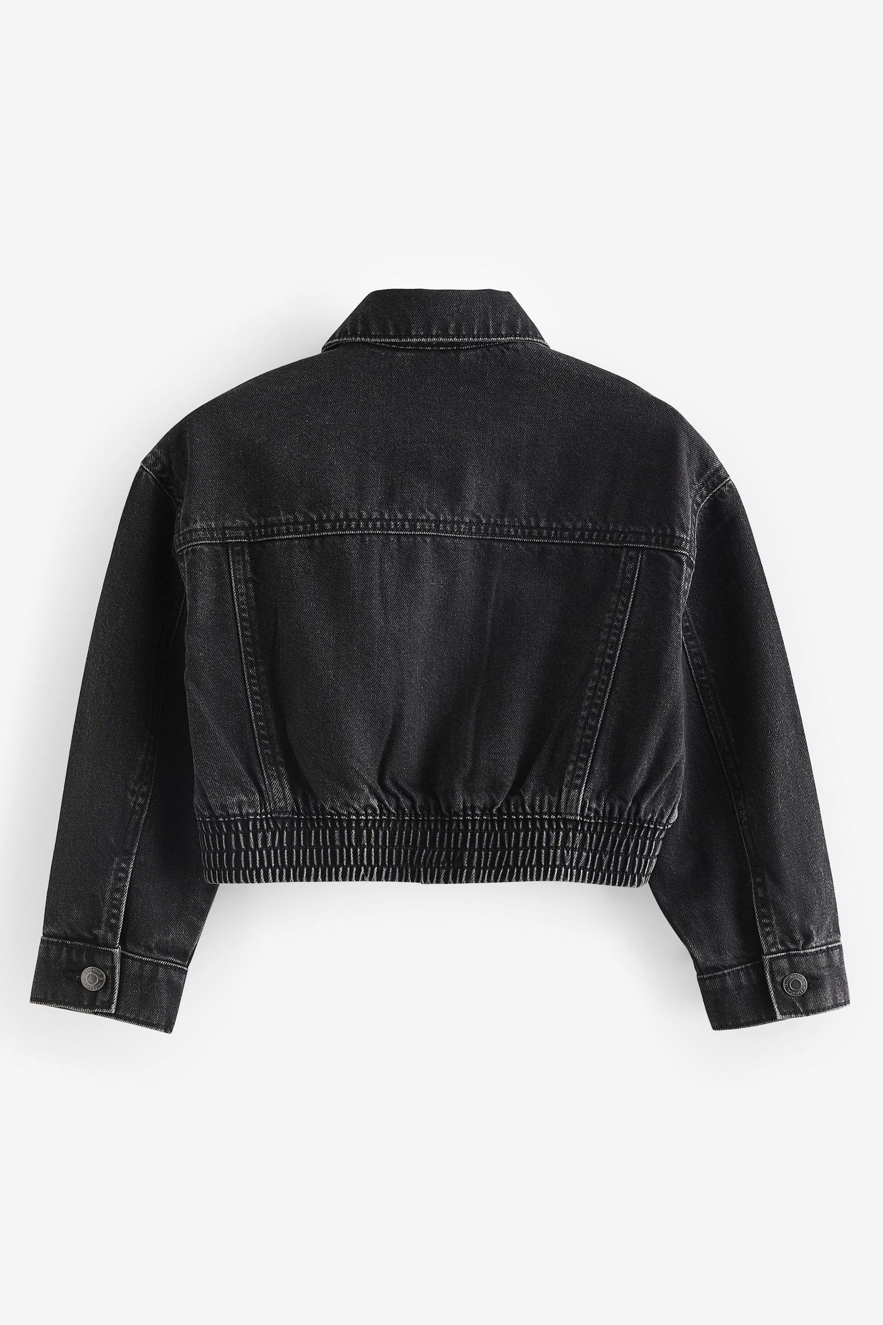 Black Crop Denim Jacket (3-16yrs)