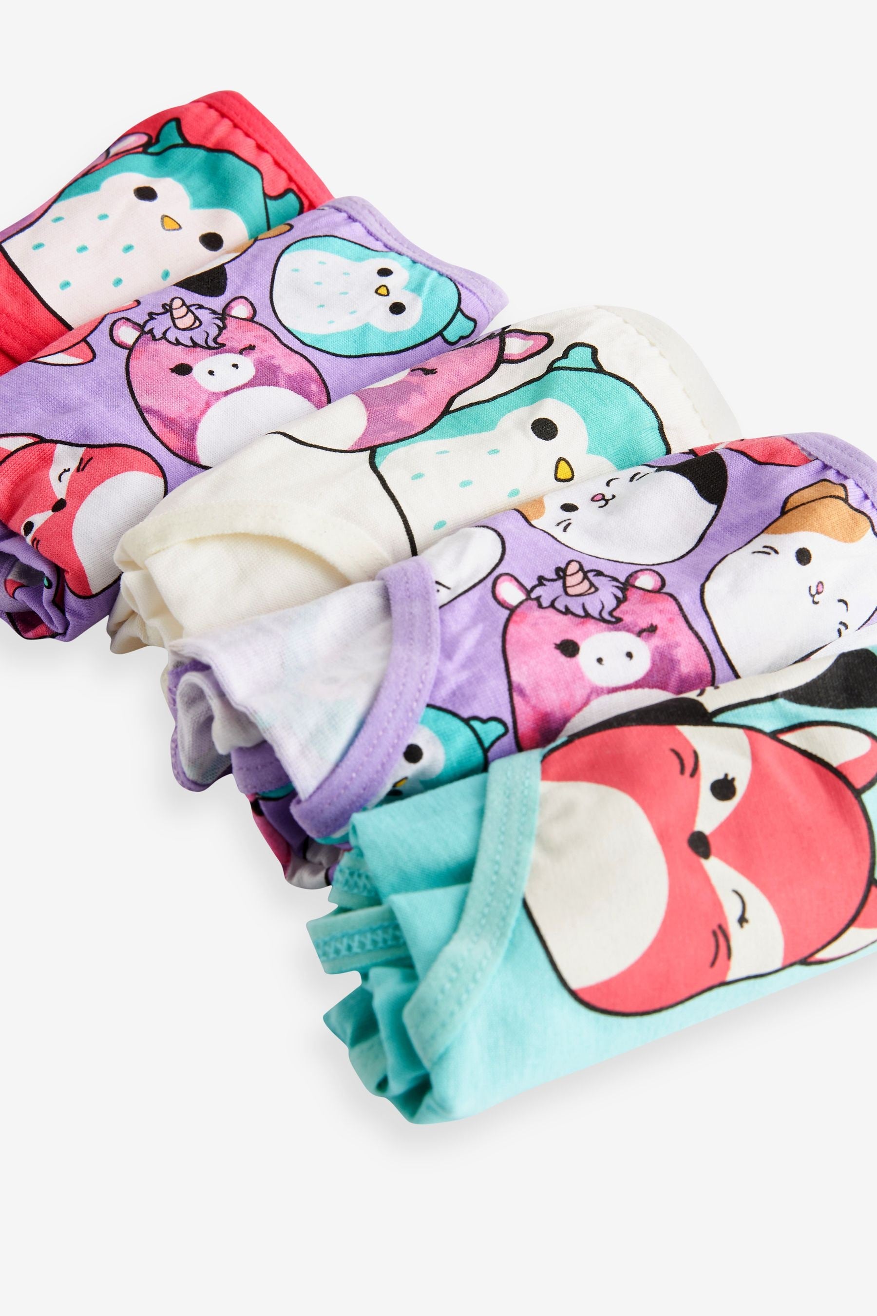 Red/Green 100% Cotton Squishmallow Briefs 5 Pack (3-14yrs)