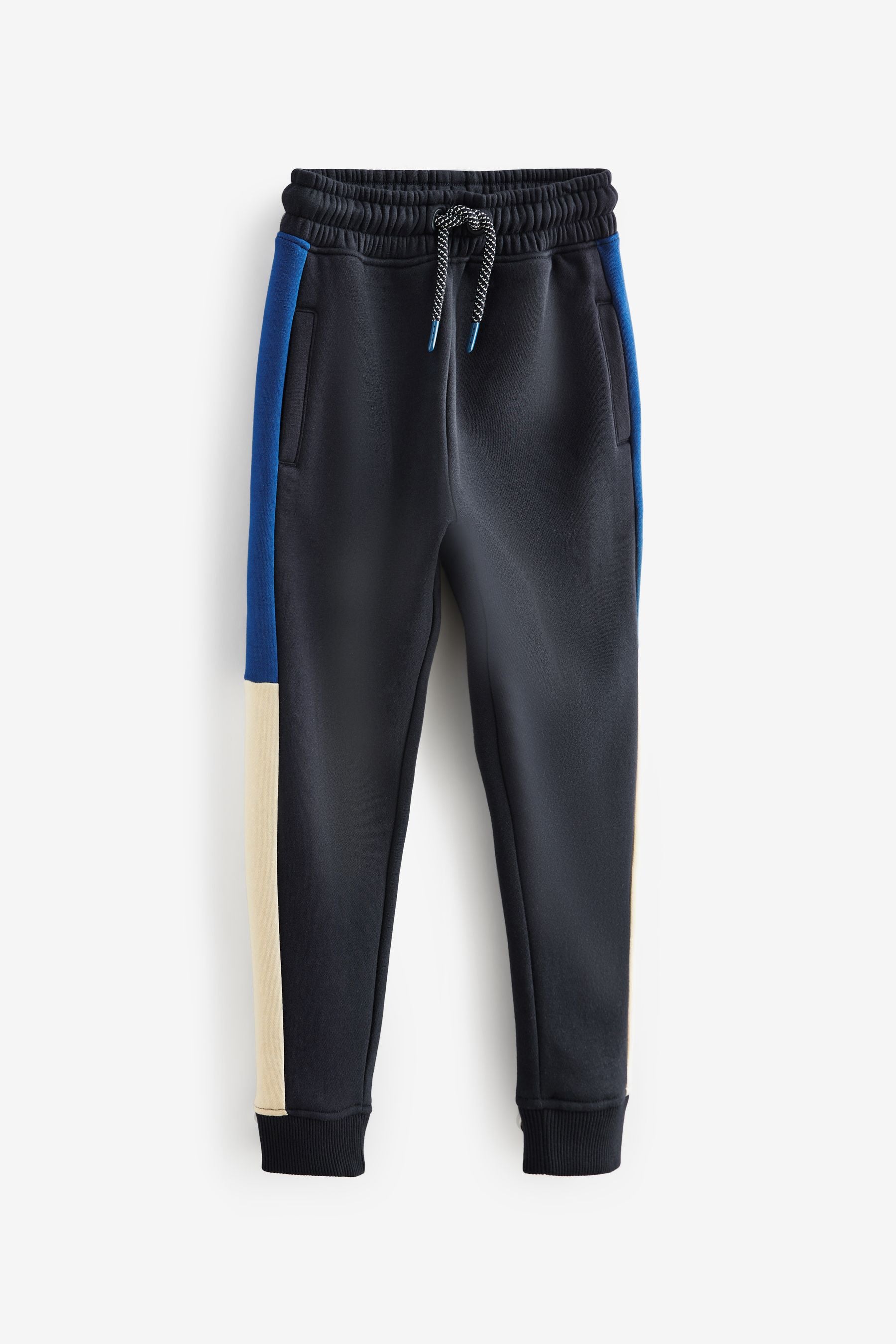 Cobalt Blue/White Colourblock Zip Through Hoodie And Joggers Set (3-16yrs)