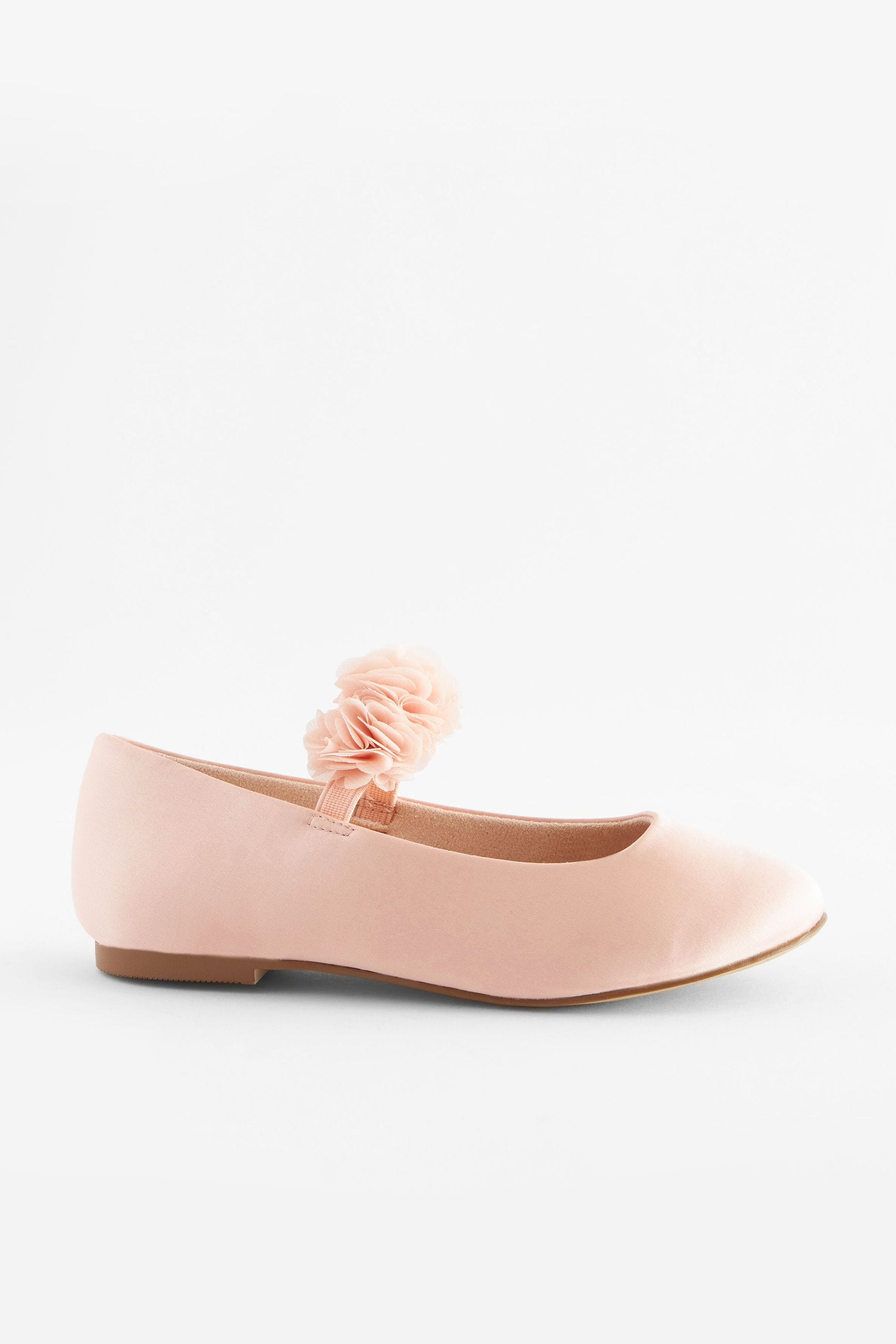 Pink Stain Resistant Corsage Flower Occasion Shoes