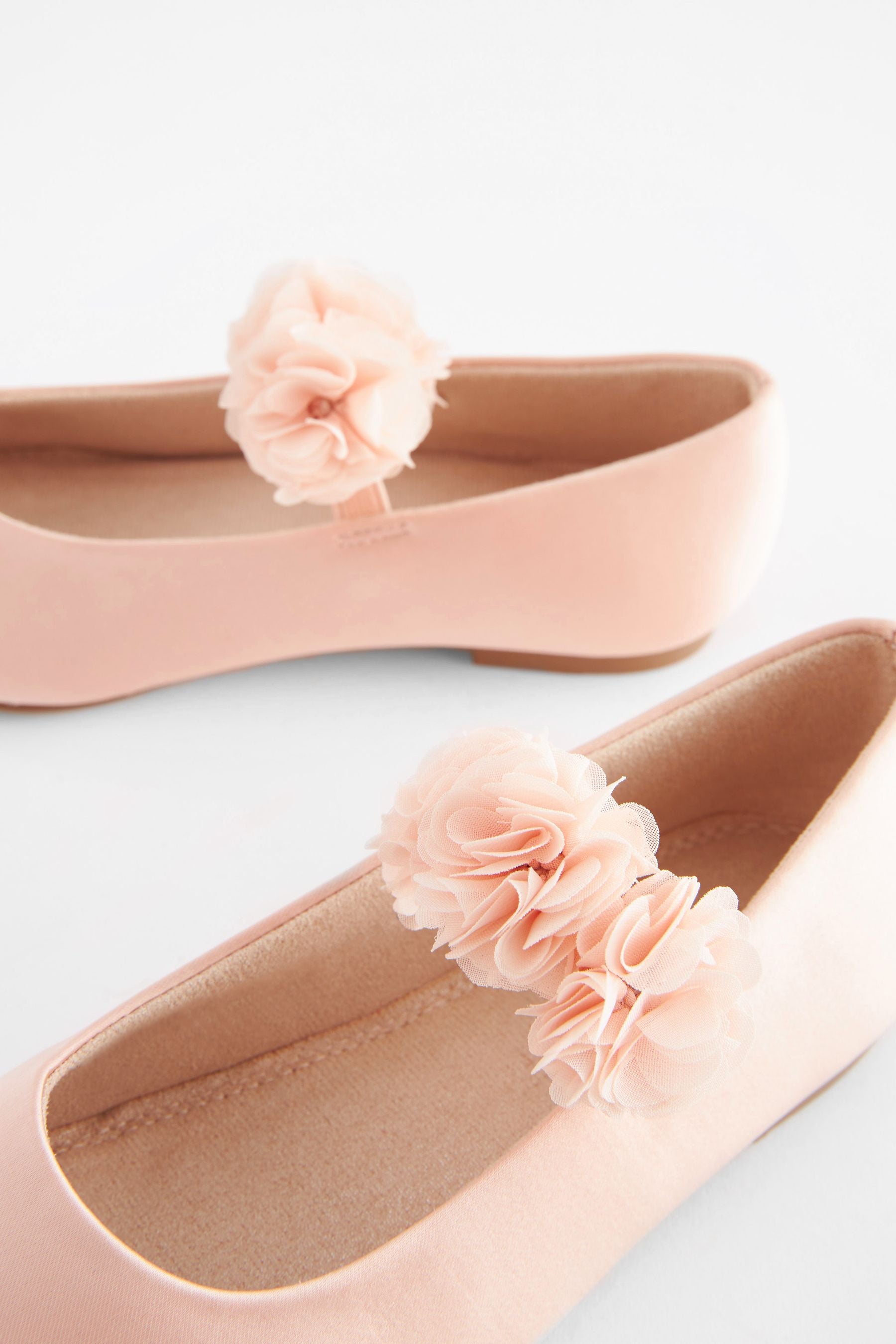 Pink Stain Resistant Corsage Flower Occasion Shoes