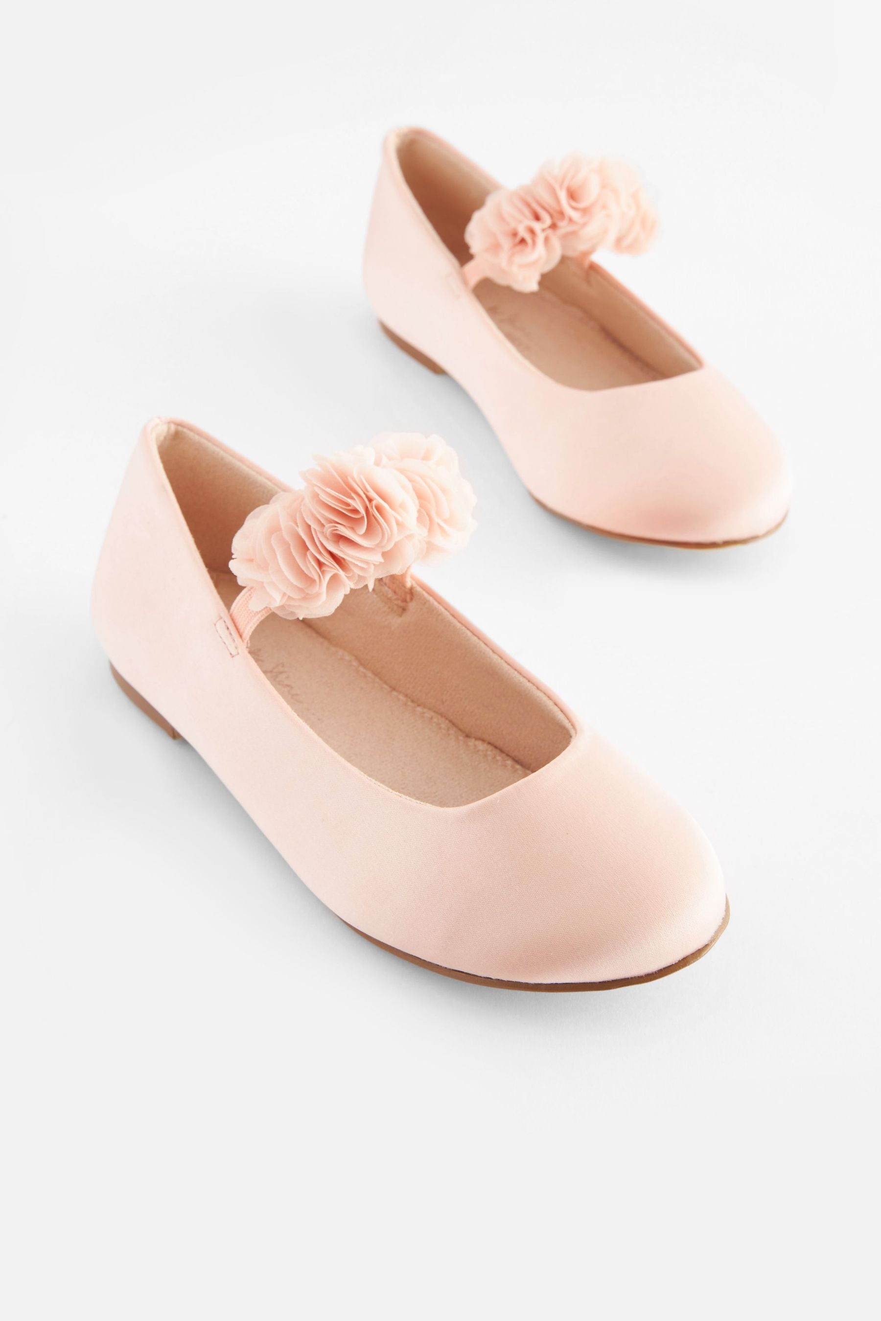 Pink Stain Resistant Corsage Flower Occasion Shoes