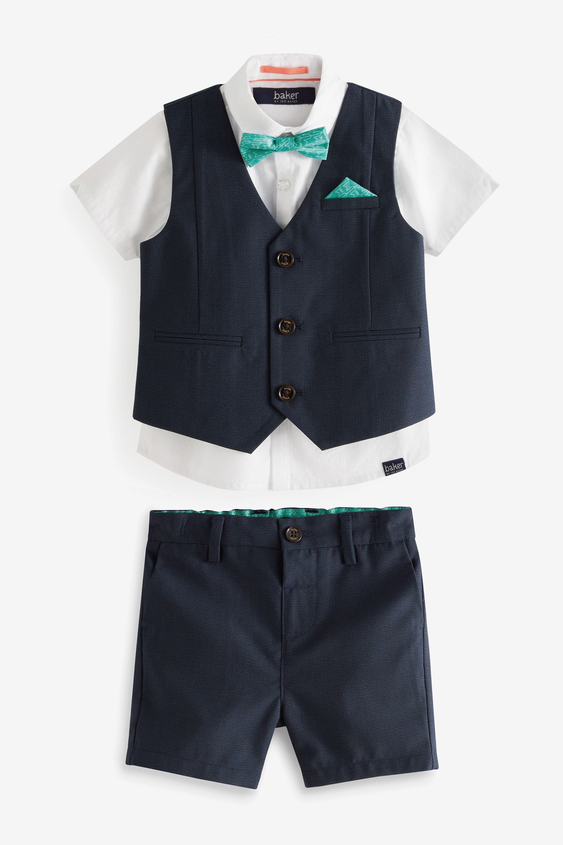 Baker by Ted Baker Shirt Waistcoat and Short Set