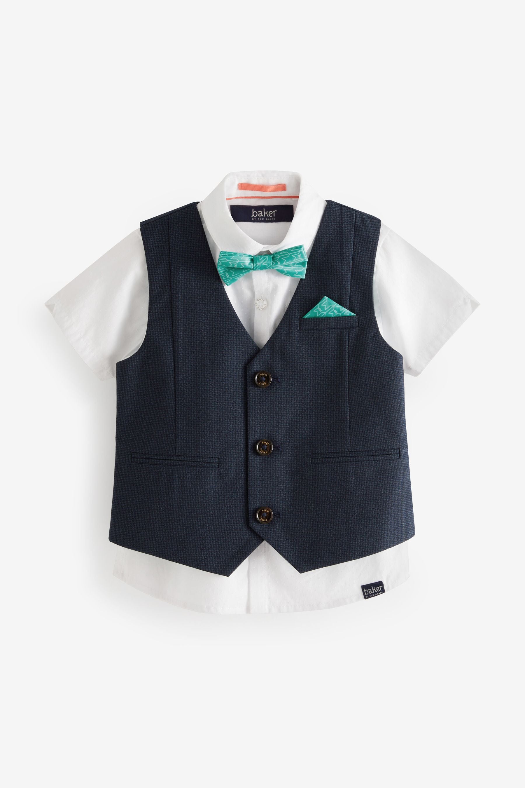 Baker by Ted Baker Shirt Waistcoat and Short Set