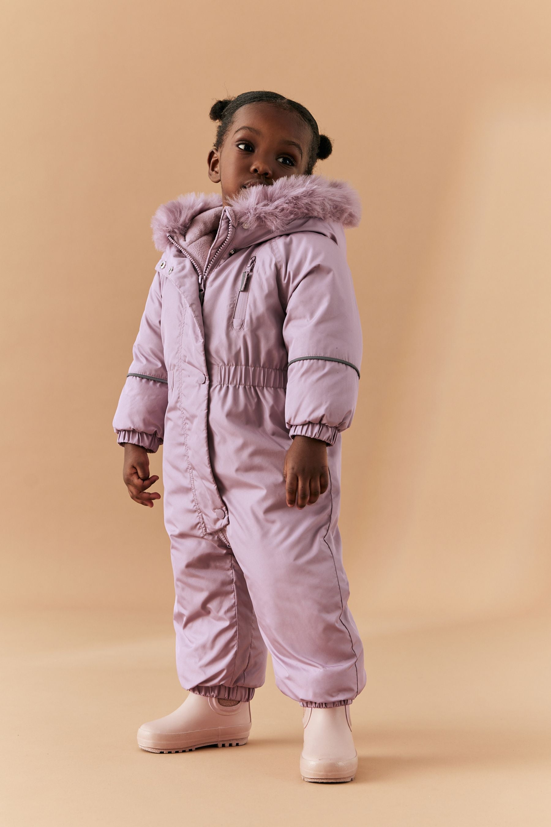 Pink Shower Resistant Snowsuit (3mths-7yrs)