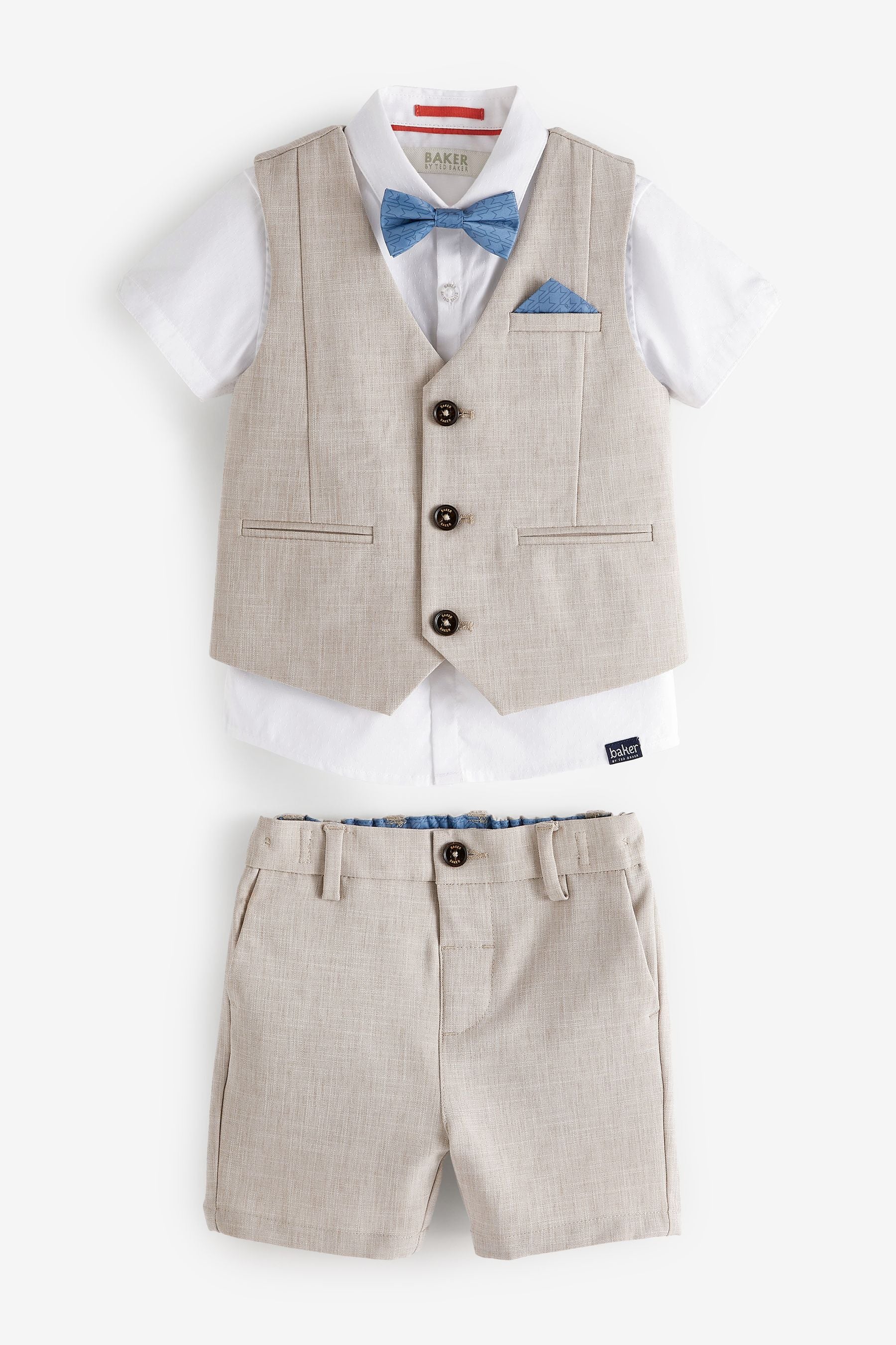 Baker by Ted Baker Shirt Waistcoat and Short Set