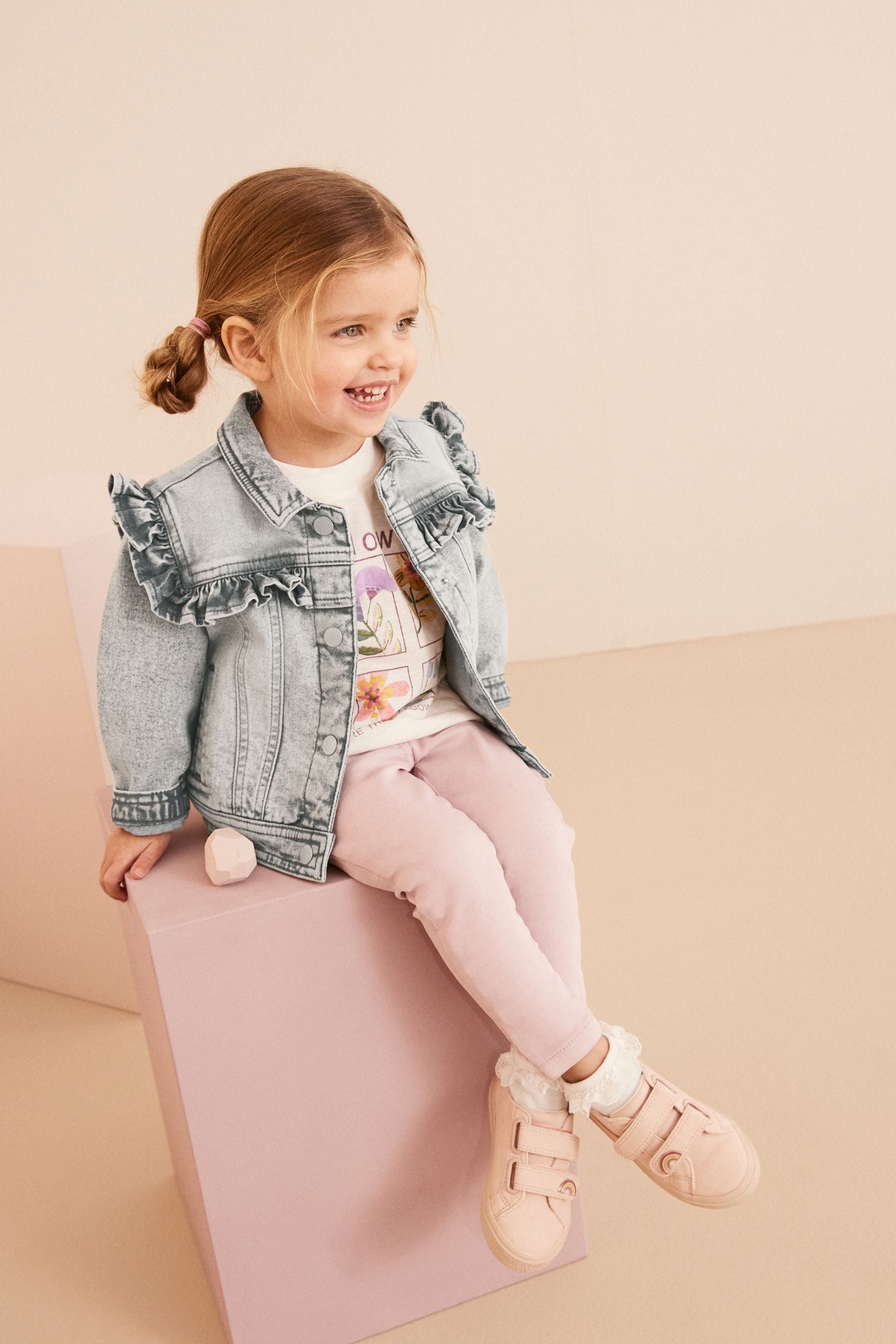 Grey Denim Frill Jacket (3mths-7yrs)