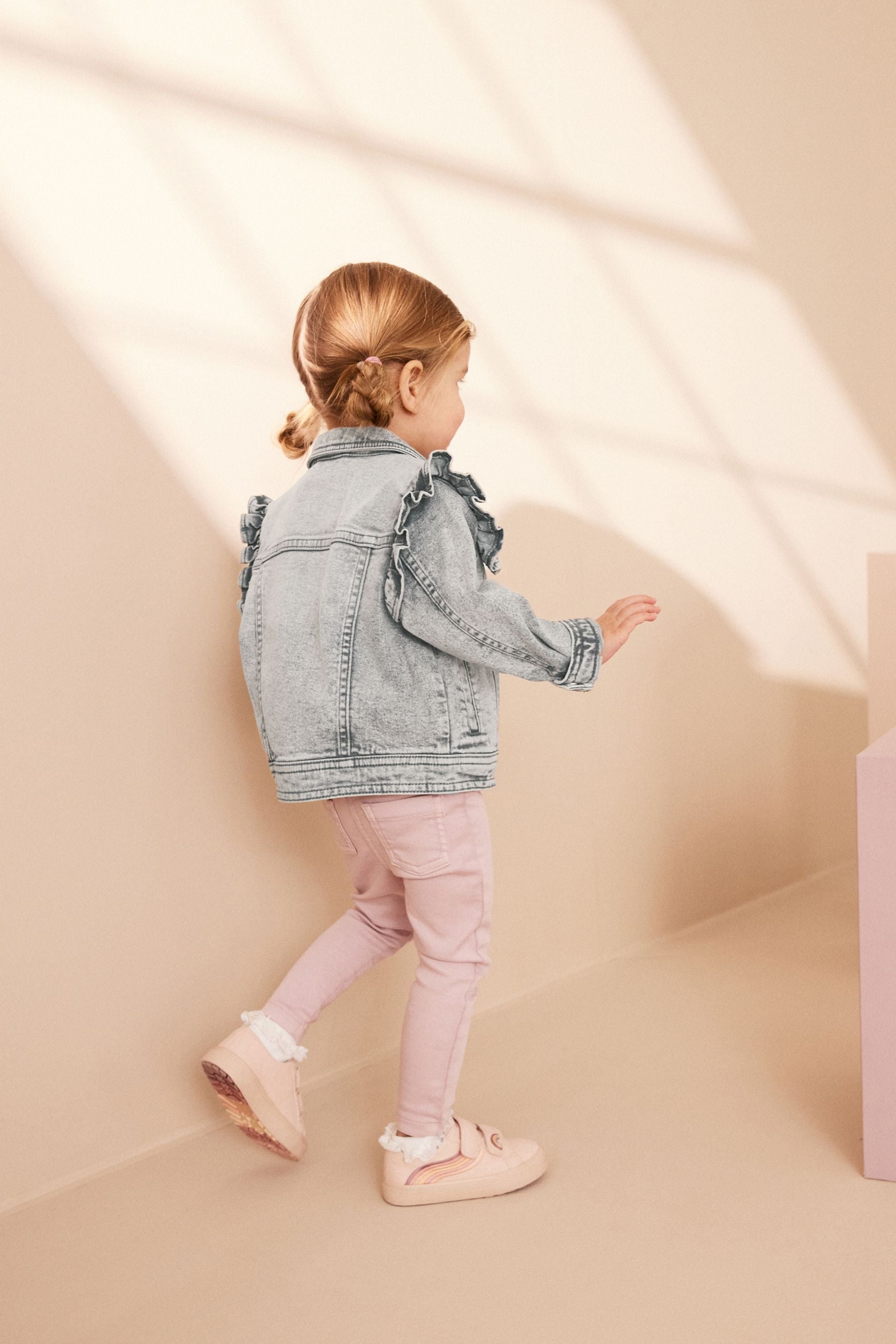 Grey Denim Frill Jacket (3mths-7yrs)