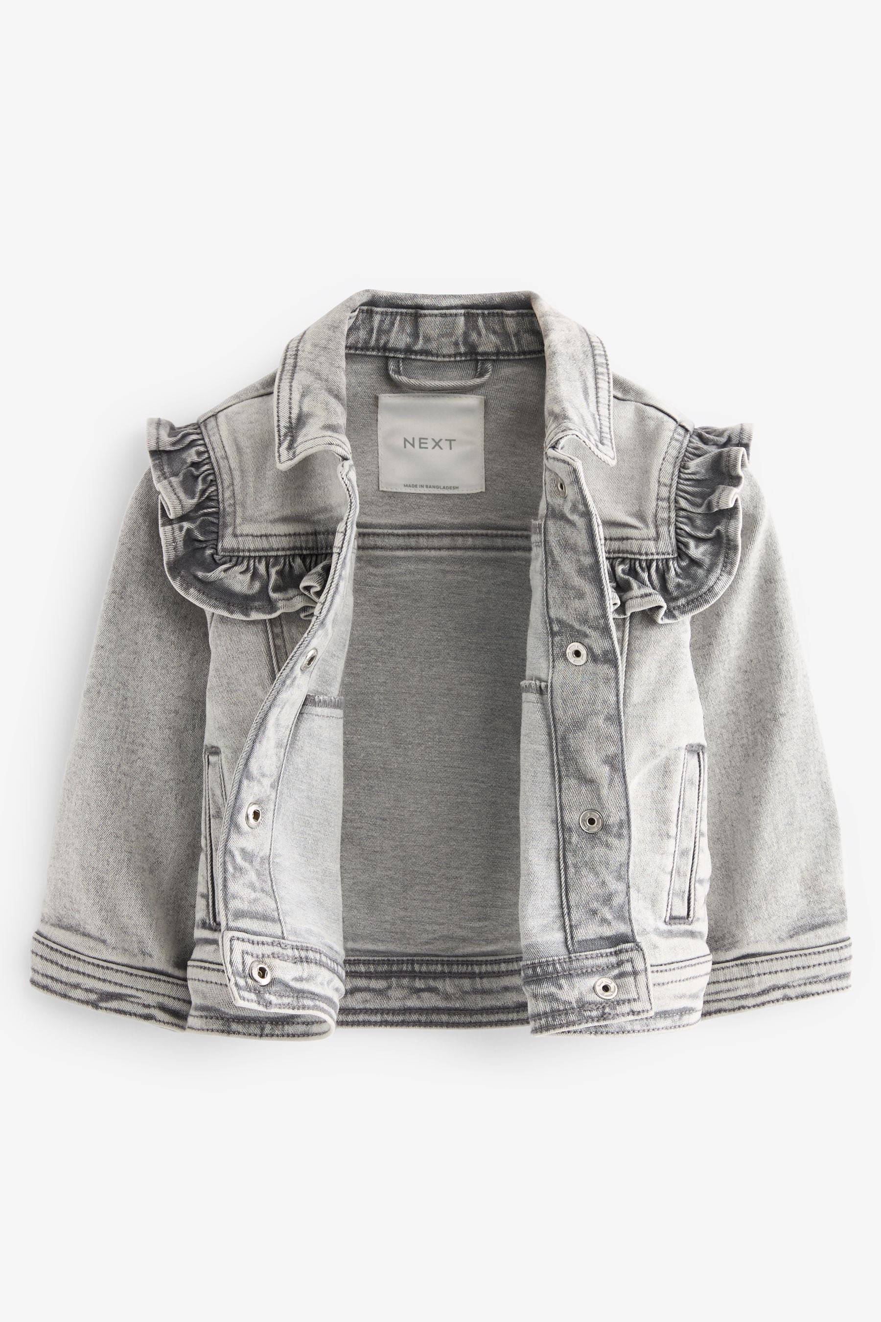 Grey Denim Frill Jacket (3mths-7yrs)