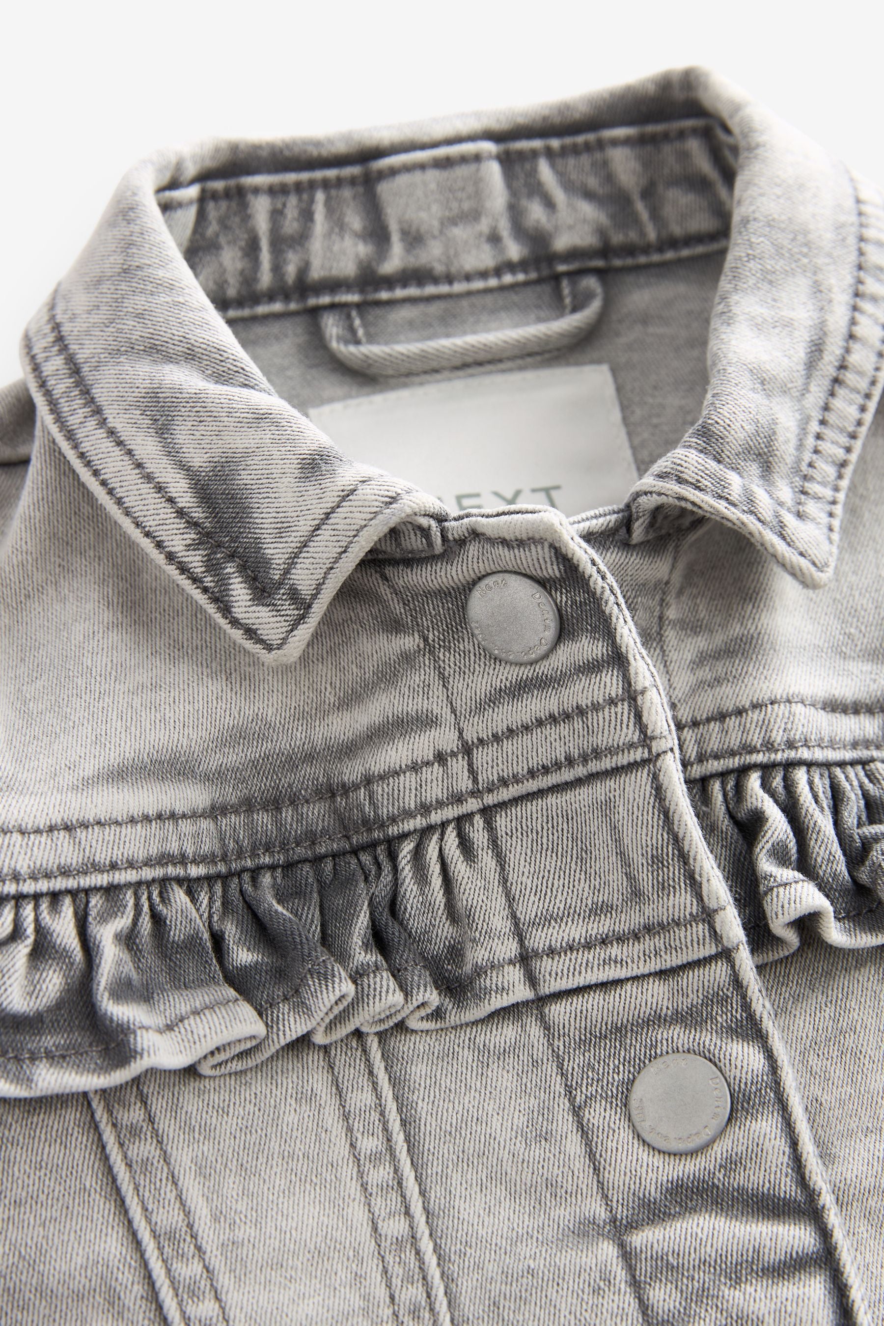 Grey Denim Frill Jacket (3mths-7yrs)