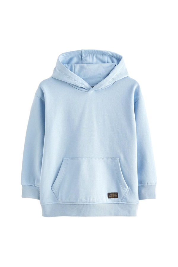 Light Blue Plain Jersey Hoodie (3-16yrs)