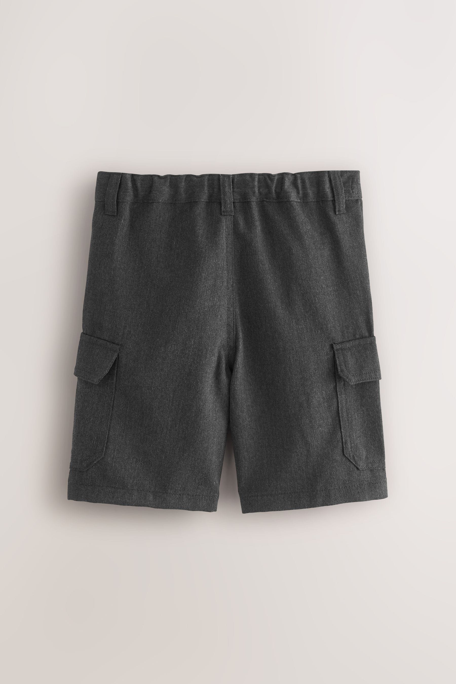 Grey School Cargo Shorts (3-14yrs)