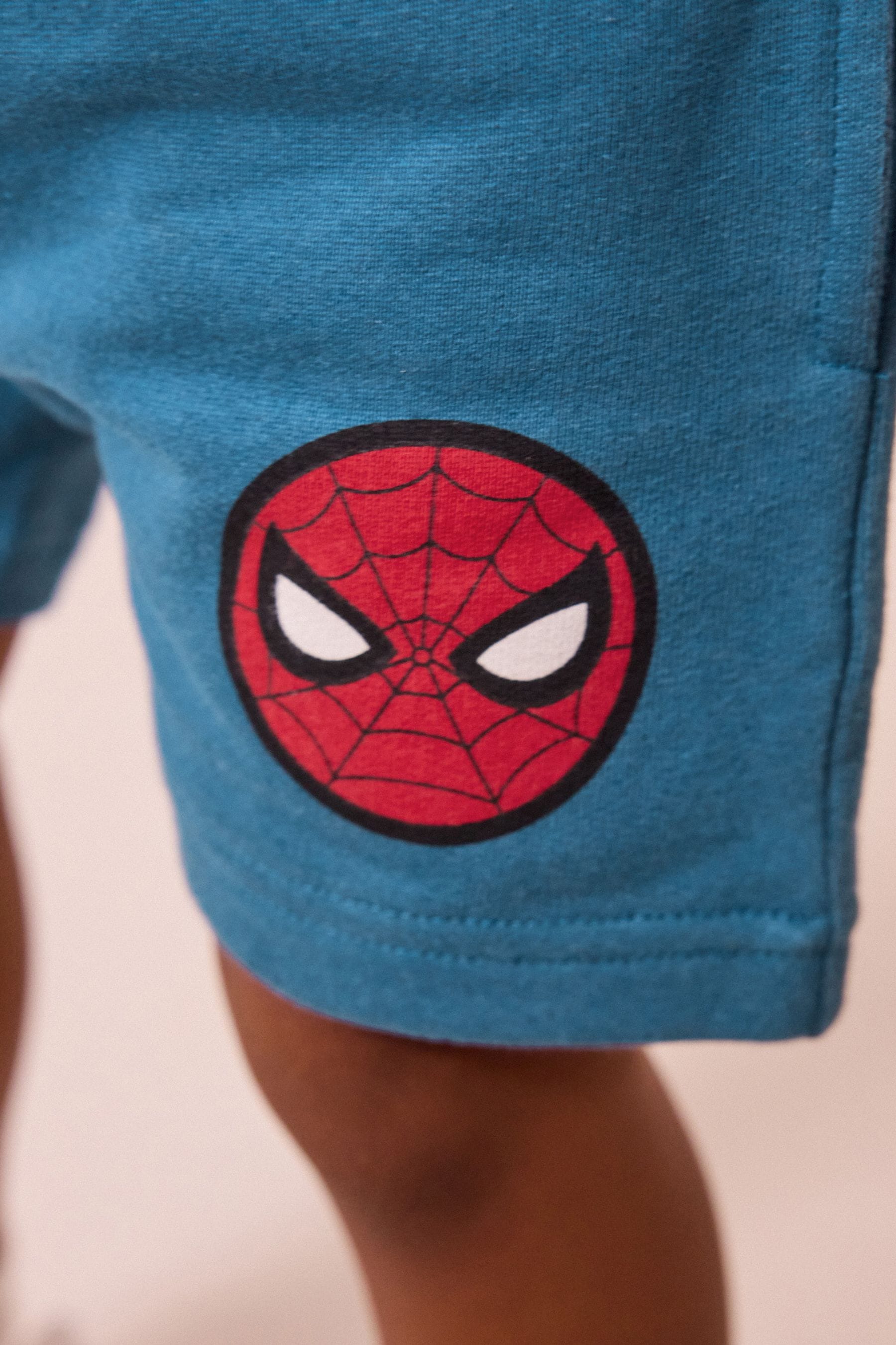 Red/Blue Spider-Man License 100% Cotton T-Shirt And Shorts Set (3mths-8yrs)