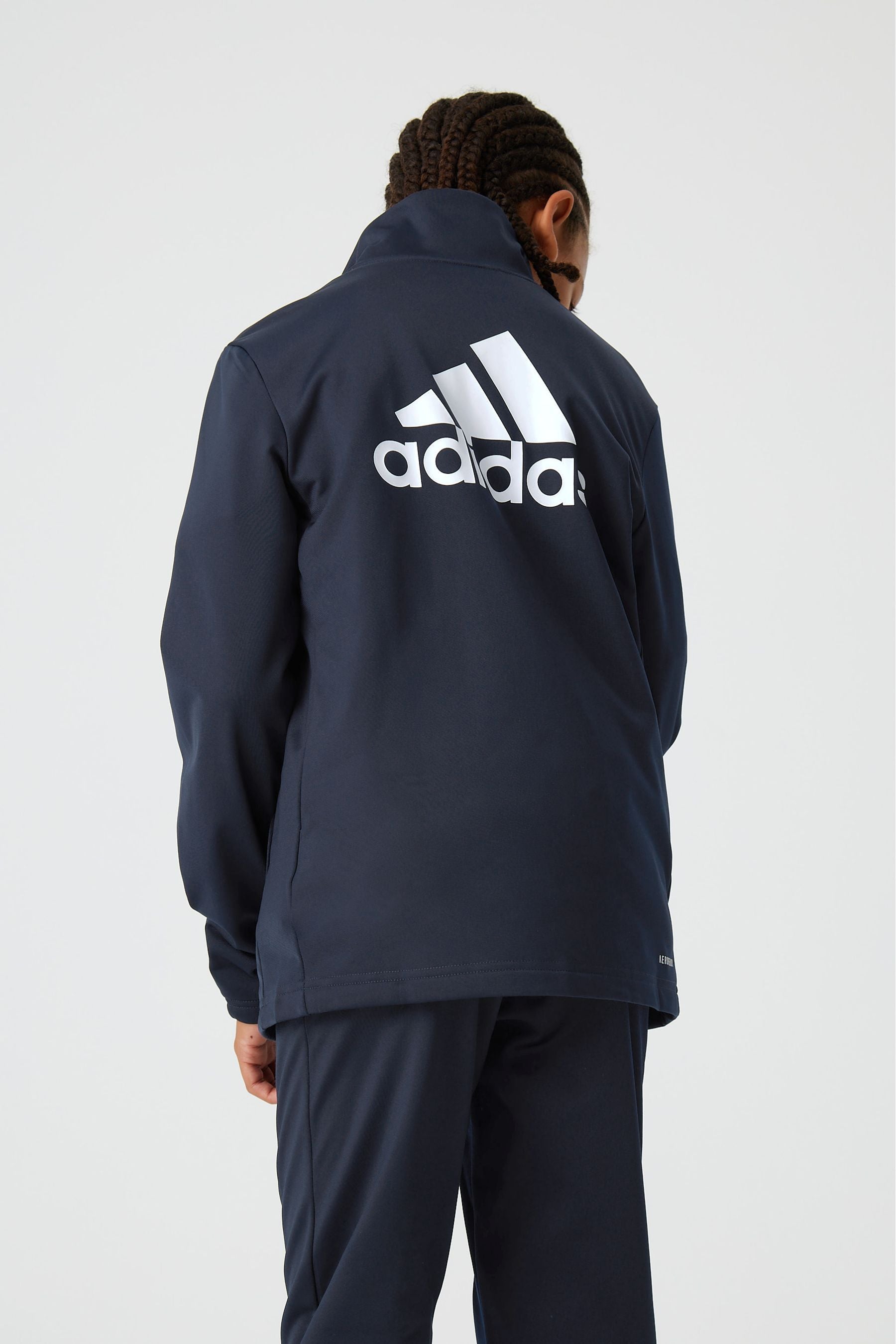 adidas Navy Essentials Big Logo Tracksuit