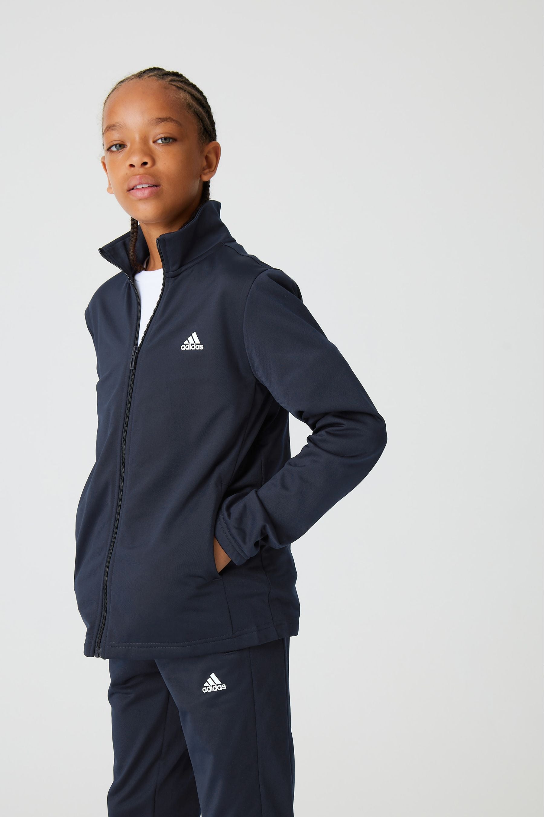 adidas Navy Essentials Big Logo Tracksuit