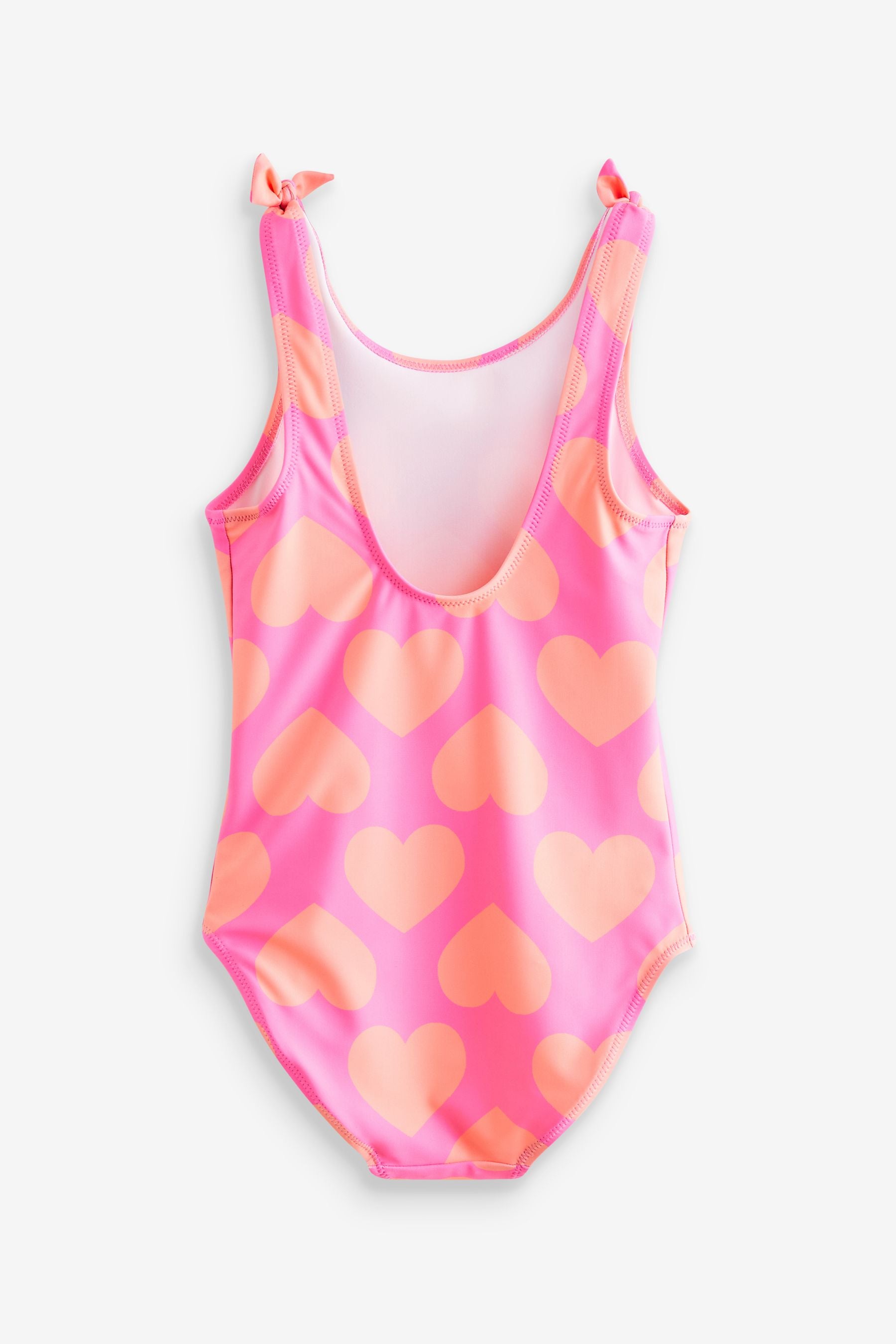 Bright Pink Heart Swimsuit (3-16yrs)