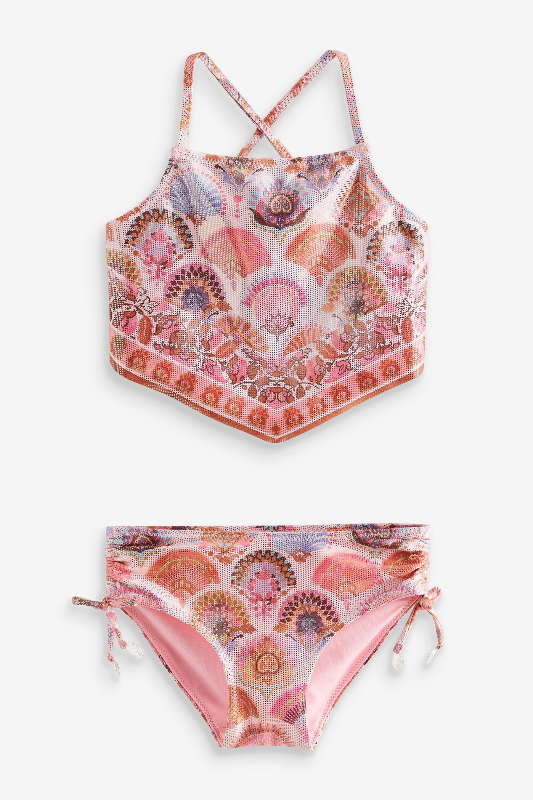 Coral Pink Shell Bikini (3-16yrs)