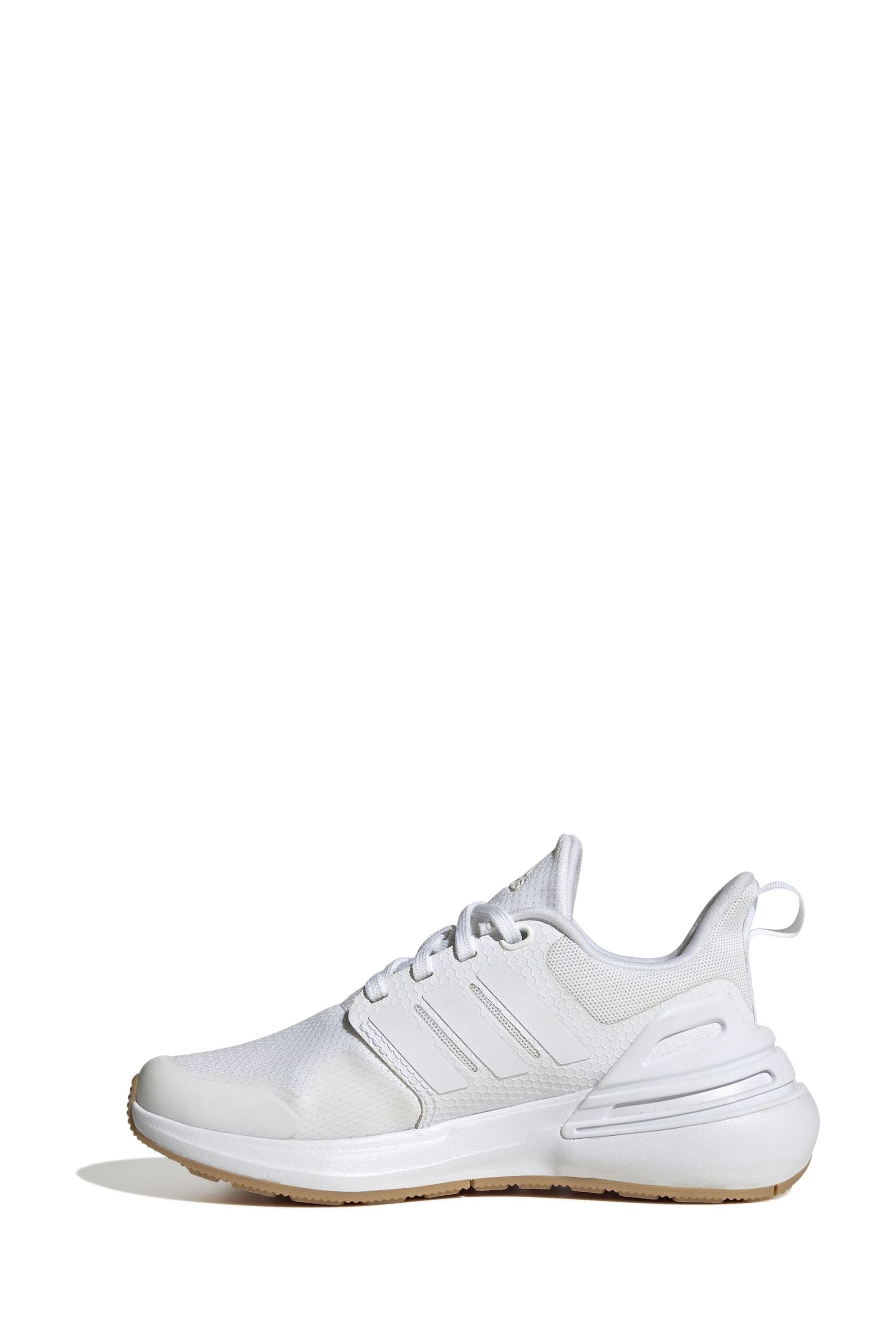 White adidas Sportswear Kids Rapidasport Bounce Lace Trainers