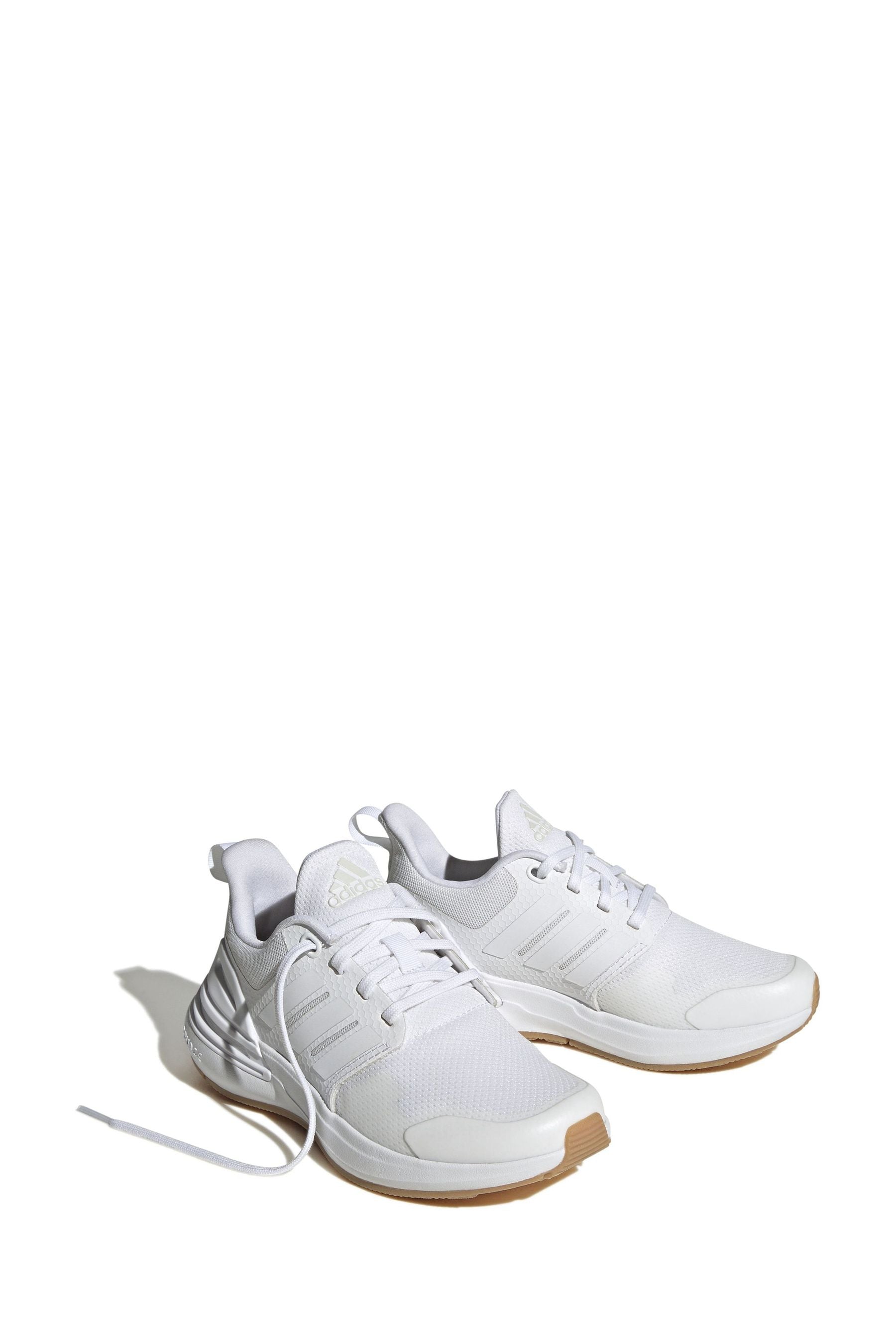 White adidas Sportswear Kids Rapidasport Bounce Lace Trainers