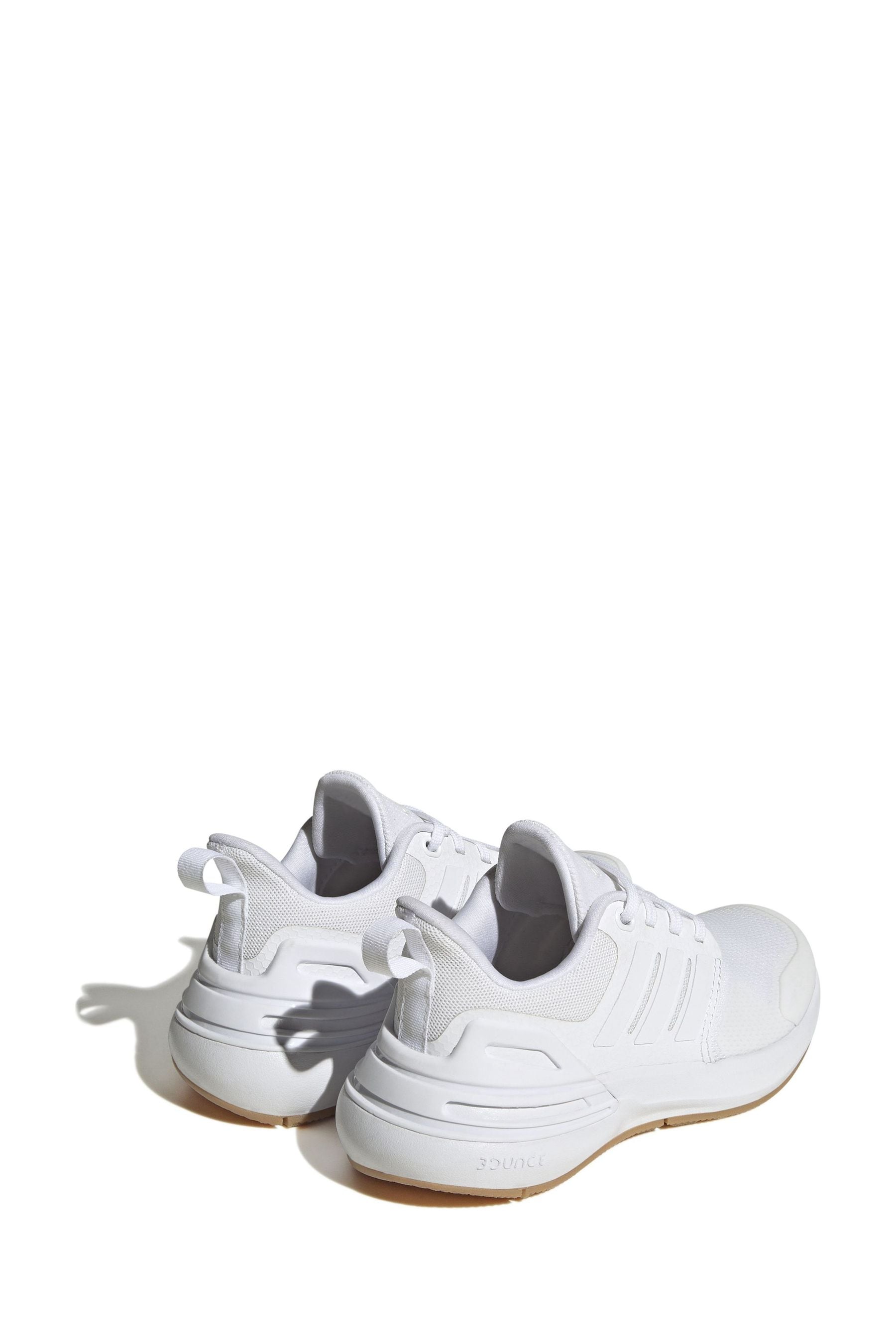 White adidas Sportswear Kids Rapidasport Bounce Lace Trainers