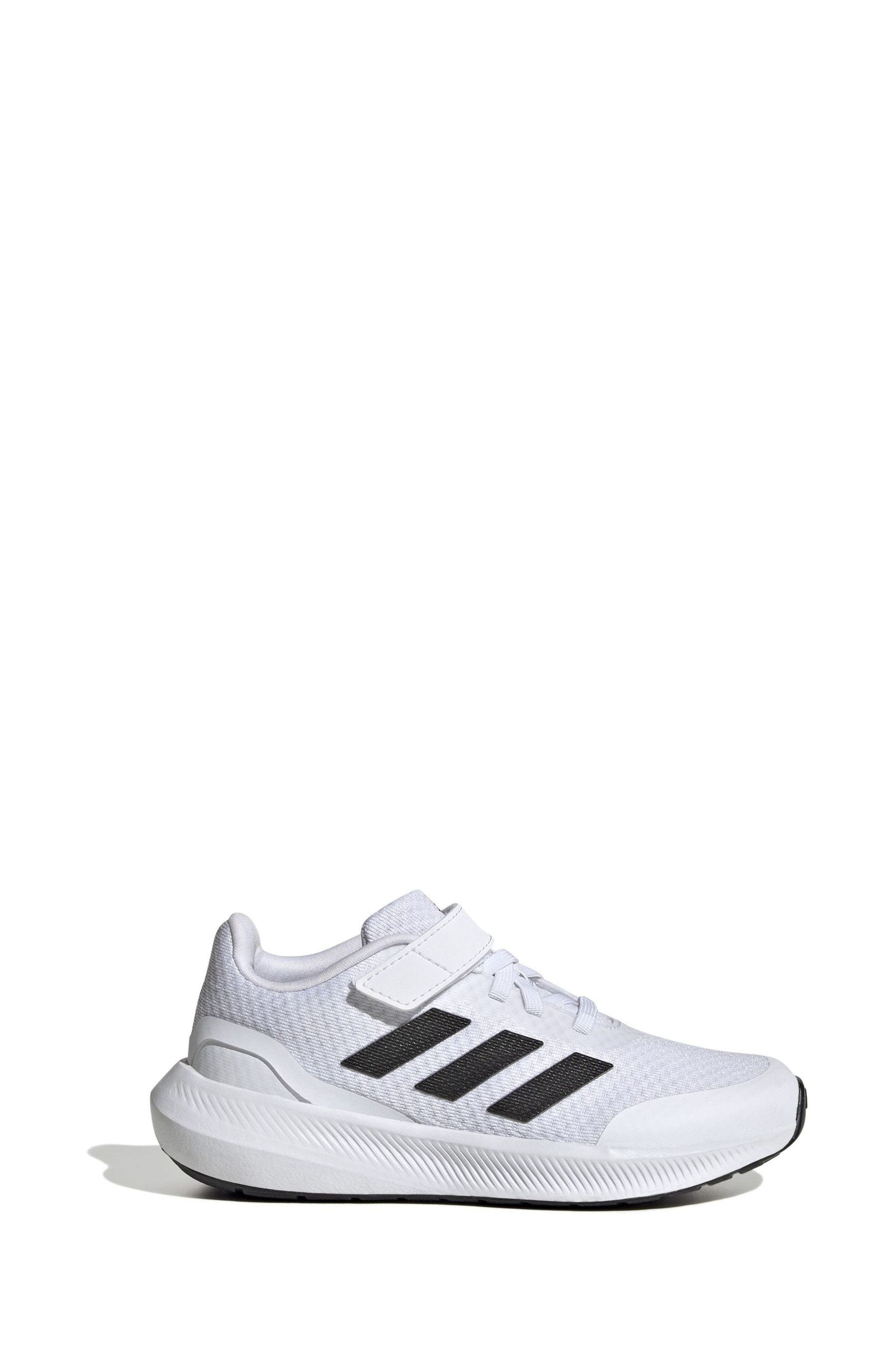 White adidas Sportswear Runfalcon 3.0 Elastic Lace Top Strap Trainers