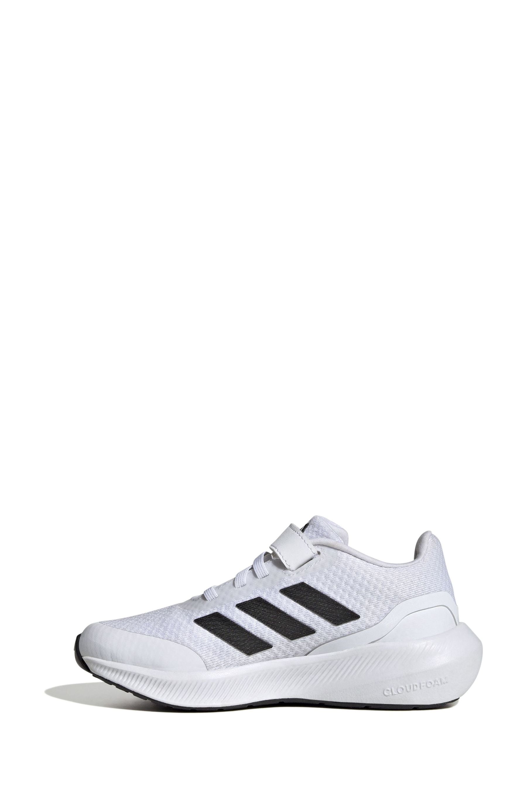 White adidas Sportswear Runfalcon 3.0 Elastic Lace Top Strap Trainers