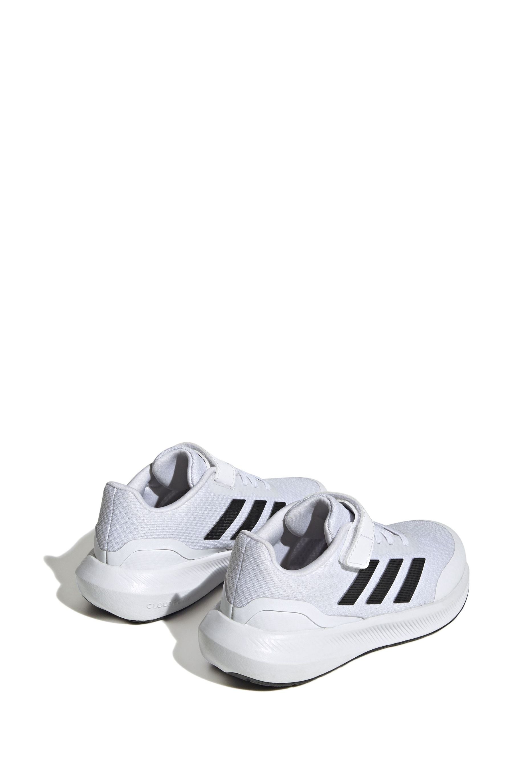 White adidas Sportswear Runfalcon 3.0 Elastic Lace Top Strap Trainers